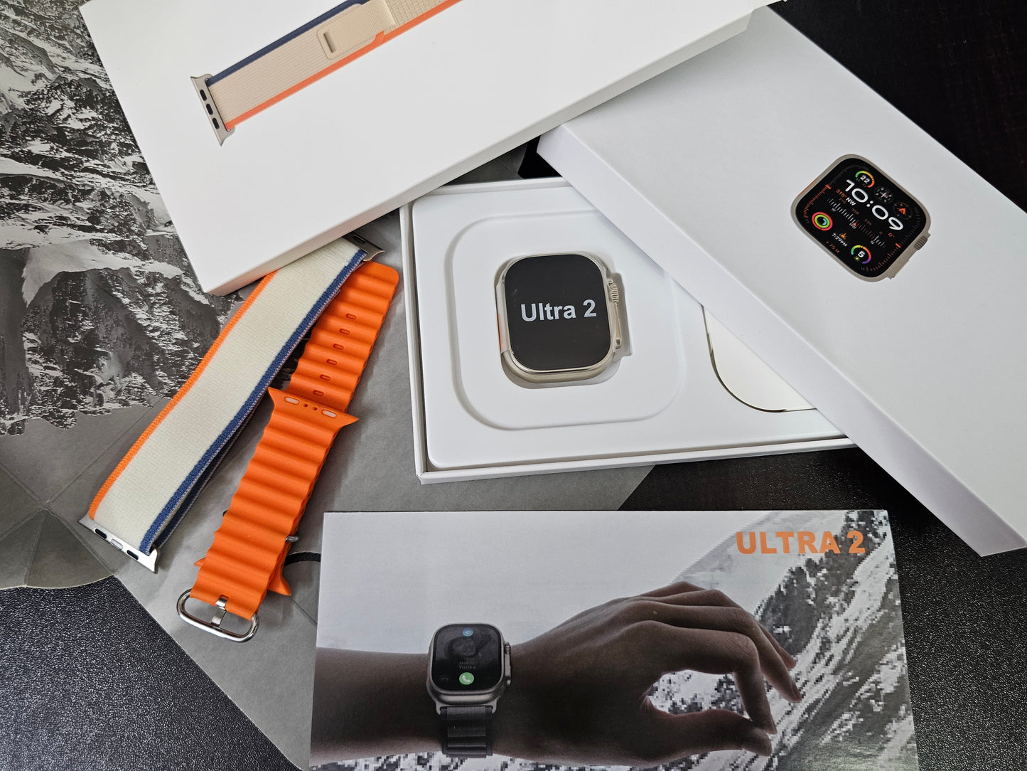Watch Ultra 2 clone with metal build, dual straps and Customizable Watch faces