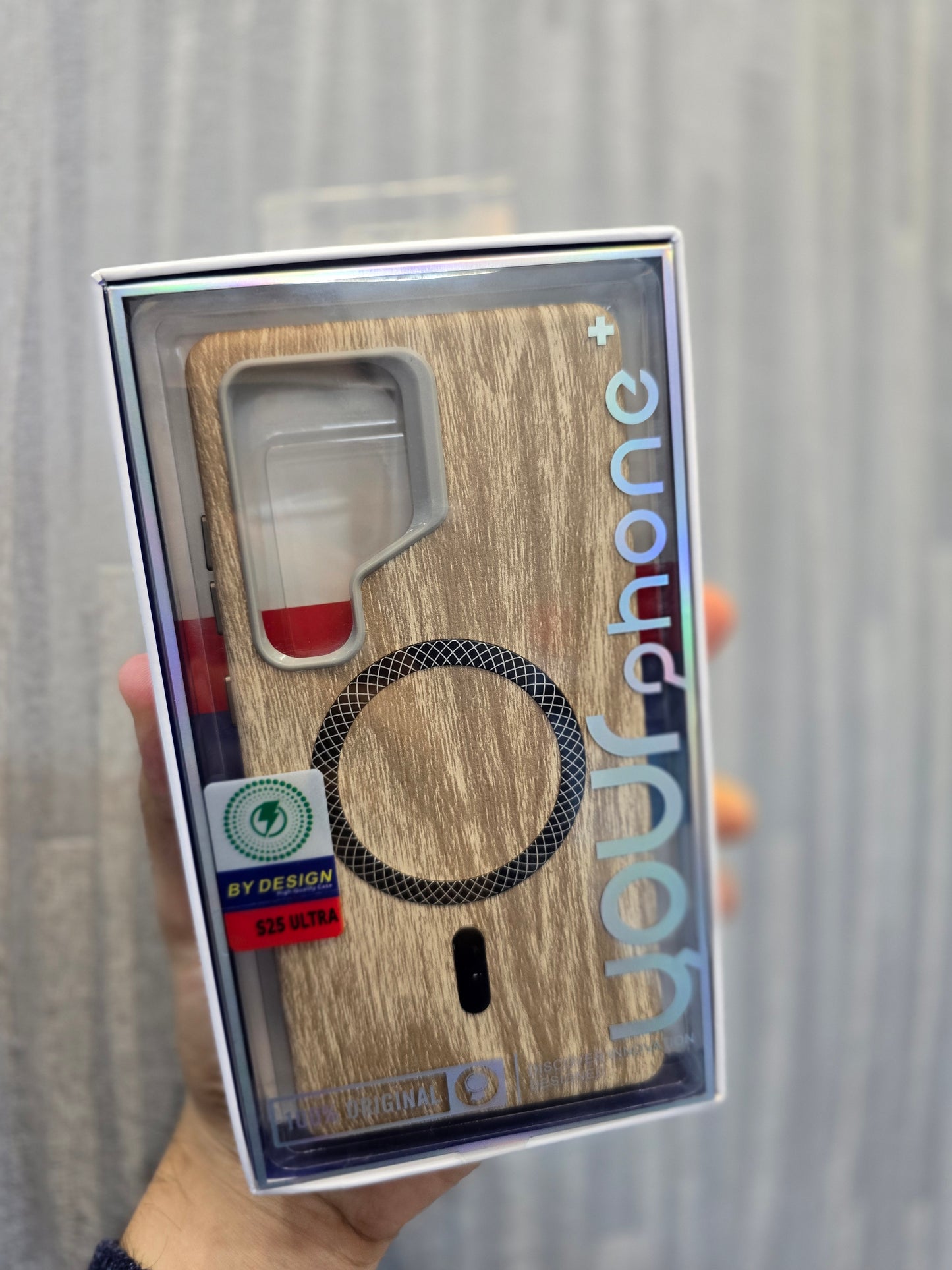Wooden Texture Premium Design Back Case for Samsung Galaxy S25 Ultra