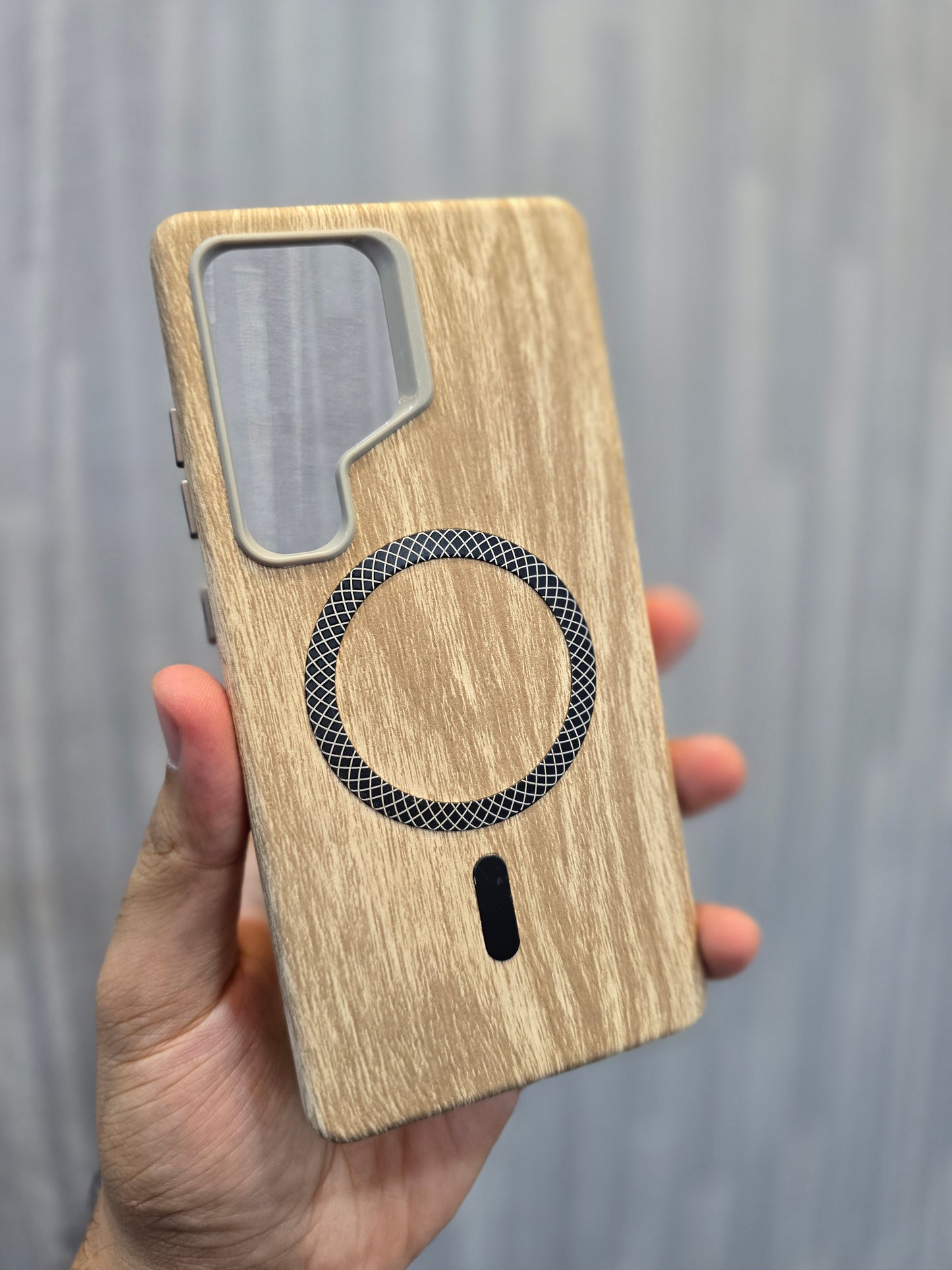 Wooden Texture Premium Design Back Case for Samsung Galaxy S25 Ultra