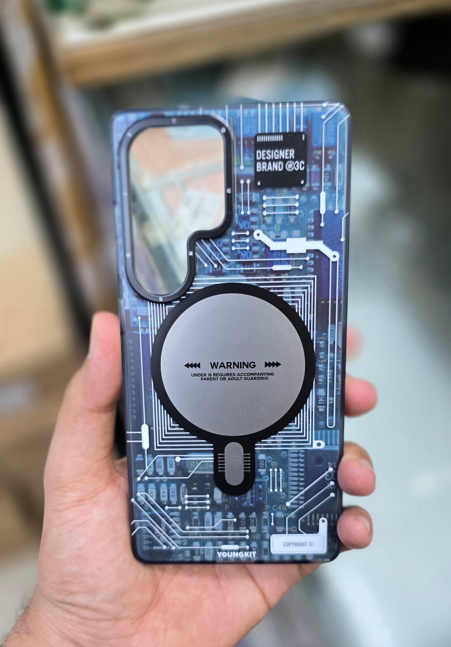 Youngkit Technology Circuit Case with Magfit for Samsung Galaxy S25 Ultra