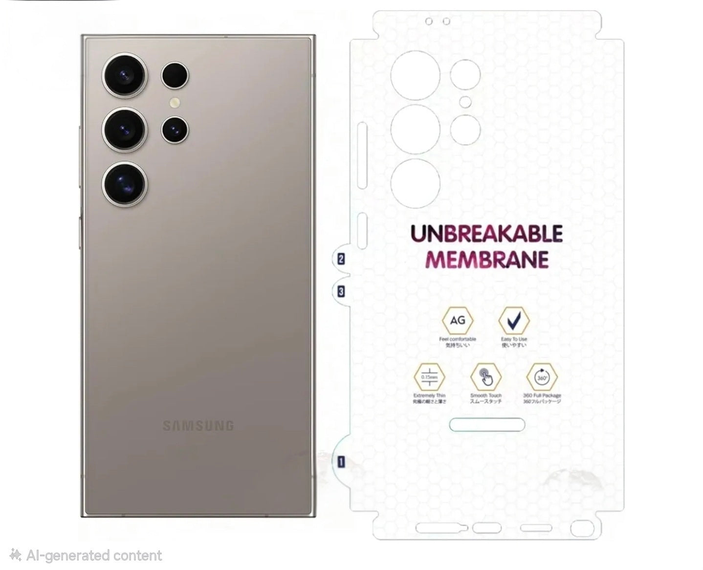 Samsung Galaxy S24 Ultra and S25 Ultra Full Body Protection Film Premium Quality