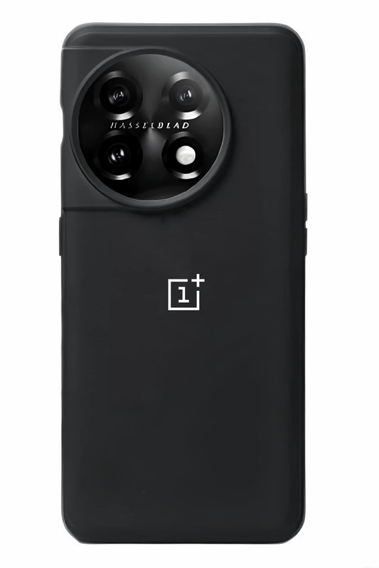 OnePlus 11 and OnePlus 11R Silicone Back Cover | Shockproof Slim Back Case with OnePlus Logo