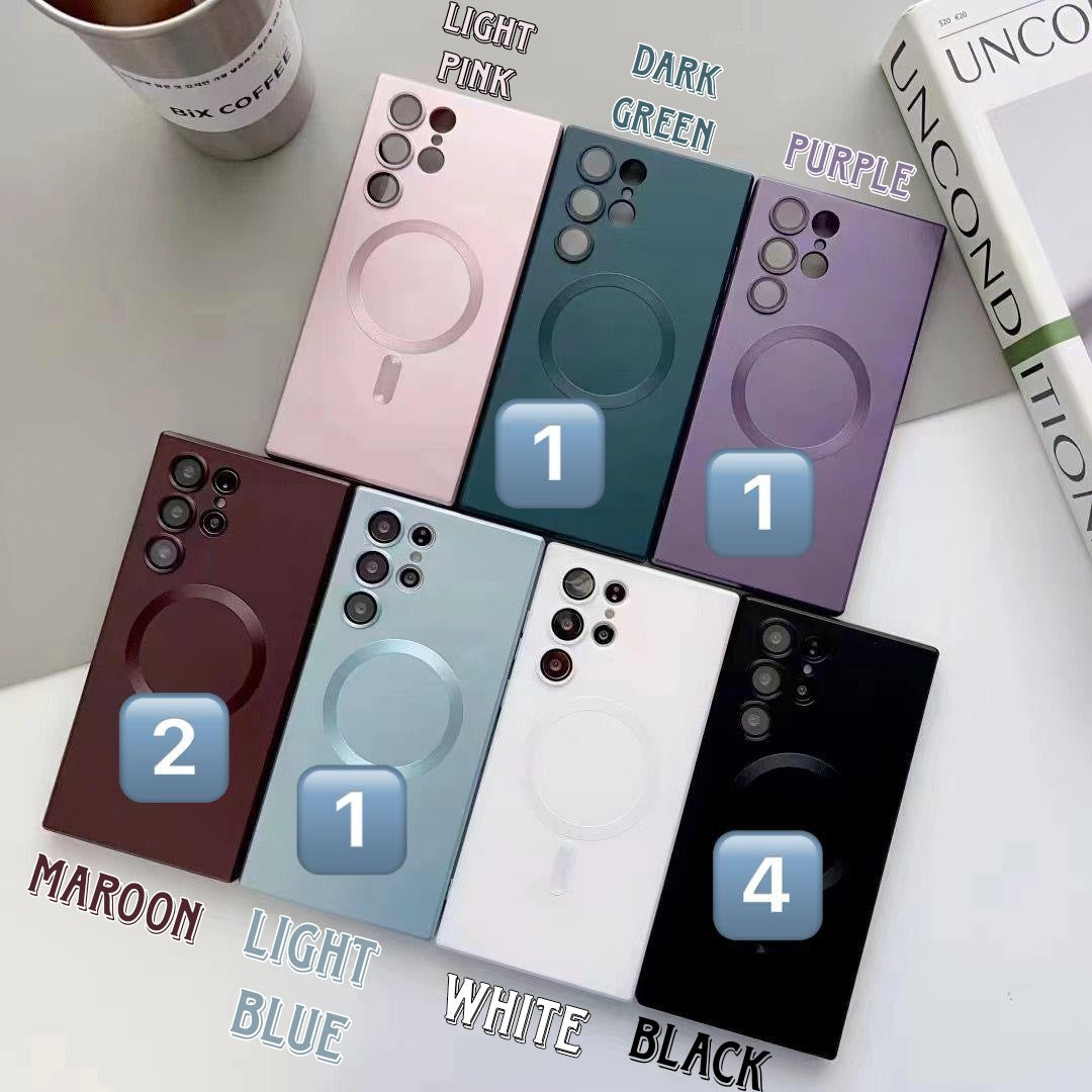 Matt Finish Premium Back case for Samsung Galaxy S23 Ultra with Magsafe and Camera Protection