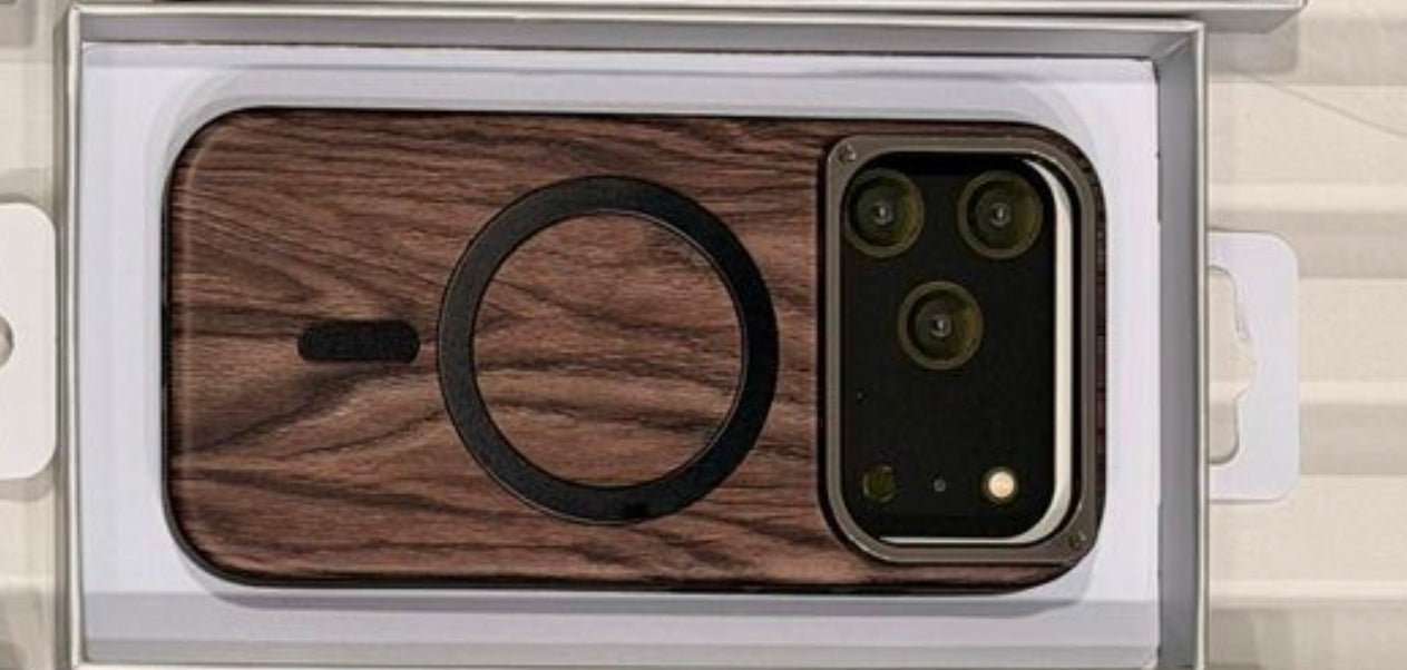 iPhone 17 Pro Max and 17 Pro wooden texture premium back case with magsafe