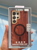 Wooden Texture Premium Design Back Case for Samsung Galaxy S25 Ultra