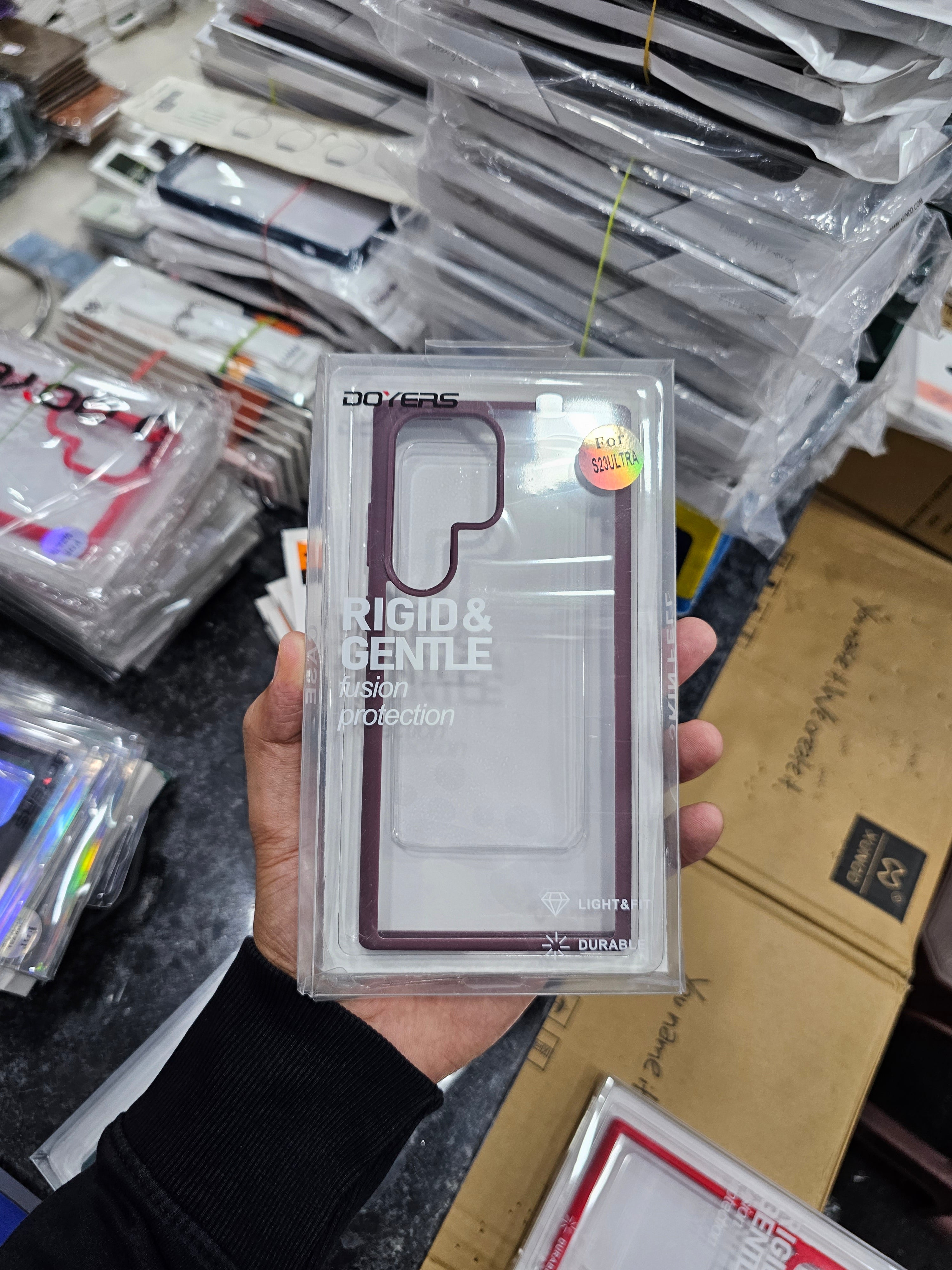 Unov Case Compatible With Galaxy S23 Ultra Case Clear Transparent Slim