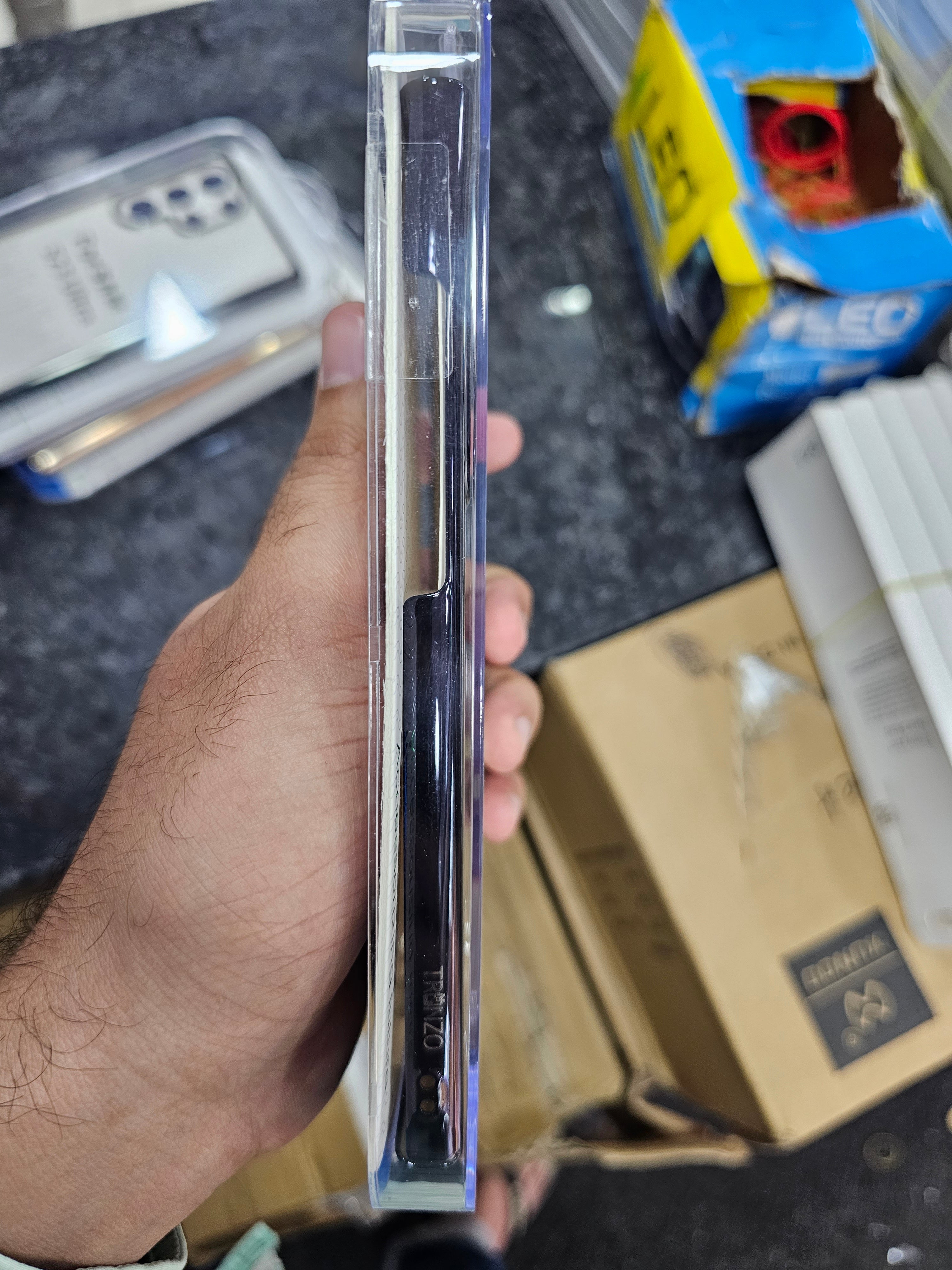 Trunzo Premium Hard Back Clear with Electroplated sides Case for Samsung Galaxy S23 Ultra