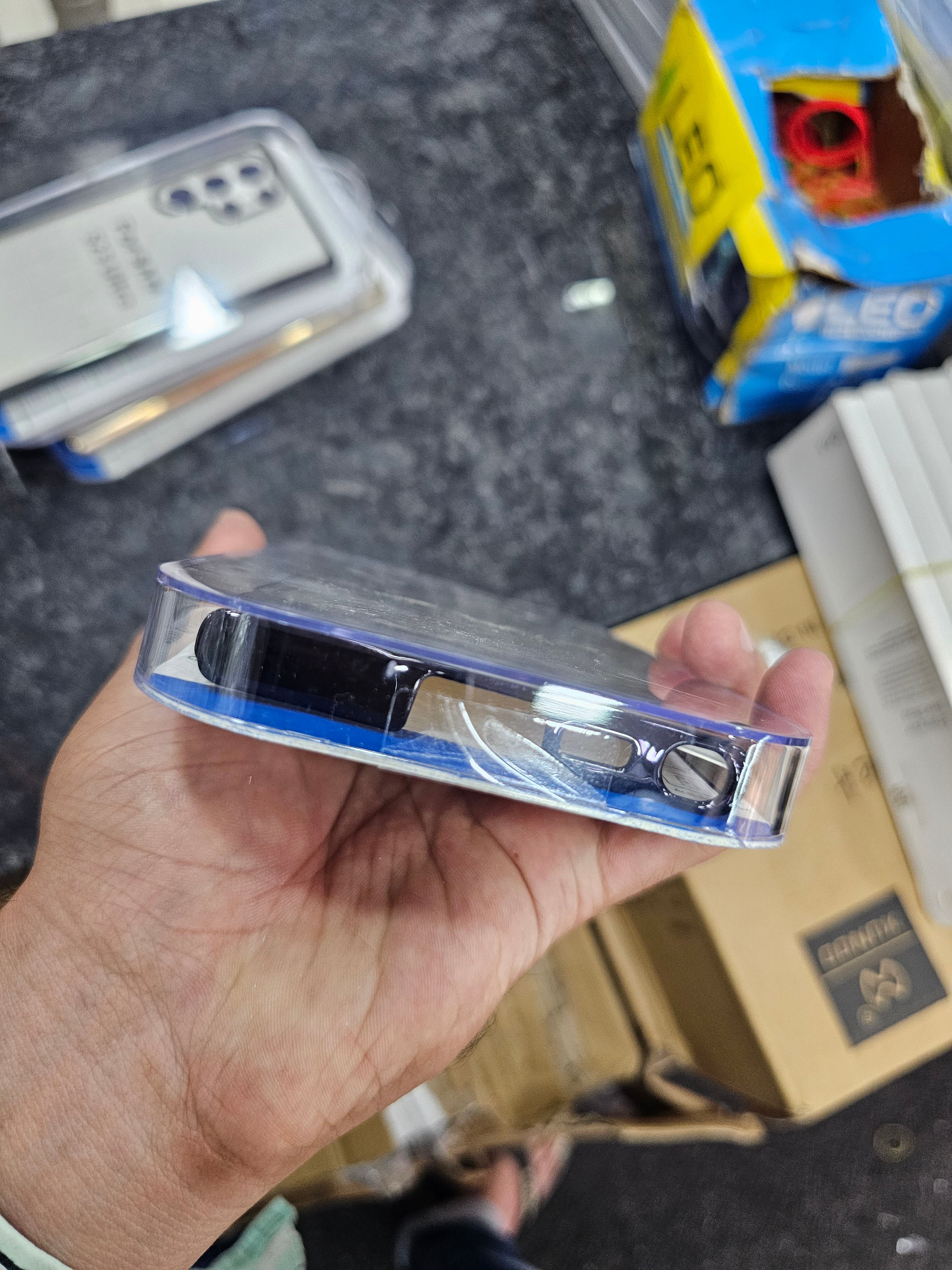 Trunzo Premium Hard Back Clear with Electroplated sides Case for Samsung Galaxy S23 Ultra