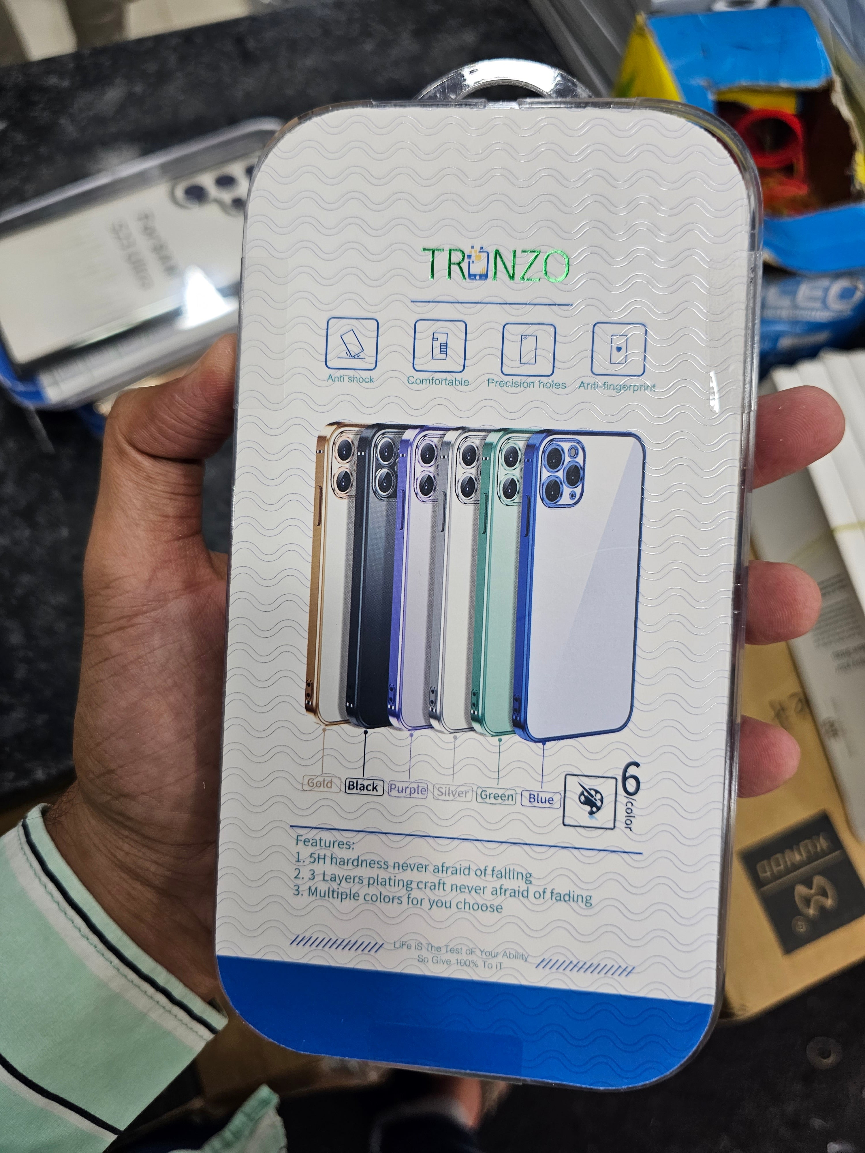 Trunzo Premium Hard Back Clear with Electroplated sides Case for Samsung Galaxy S23 Ultra