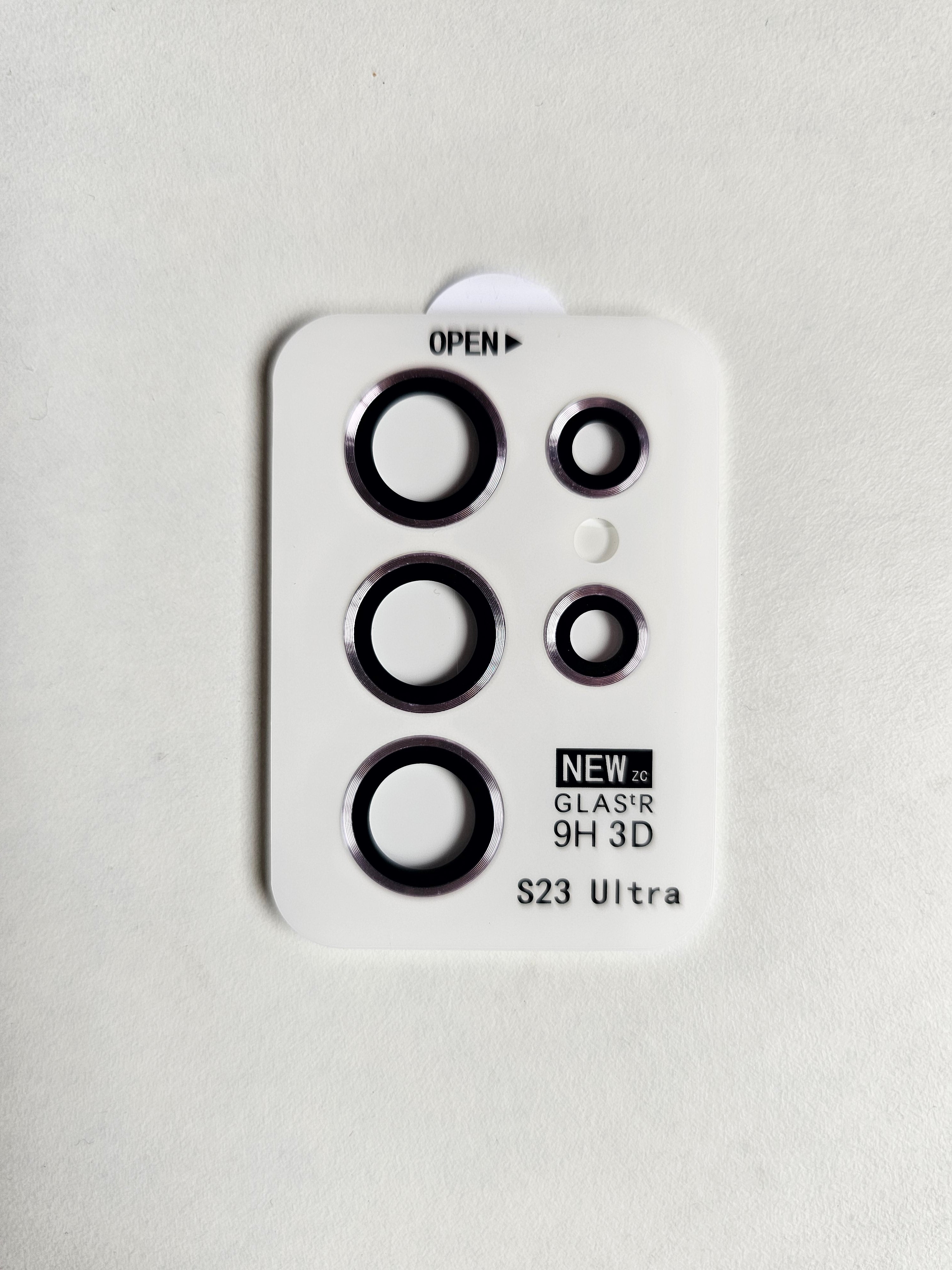 Samsung Galaxy S23 Ultra Camera Protector Ring (Green, Black, Lavender, Cream, Red, Blue)