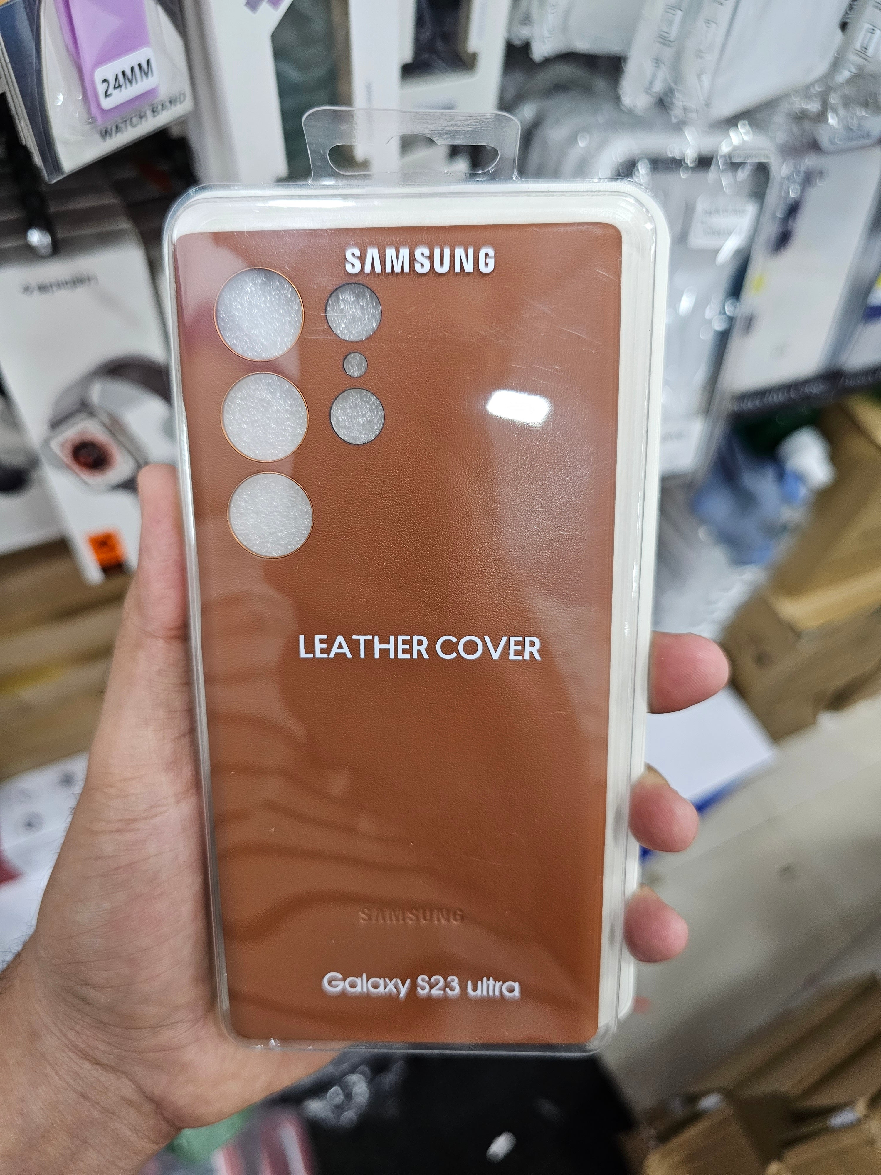 CFZ Premium Leather Case for Samsung Galaxy S23 Ultra, Galaxy S23 Plus, Galaxy S23 - Not compatible with Camera Lens Protectors