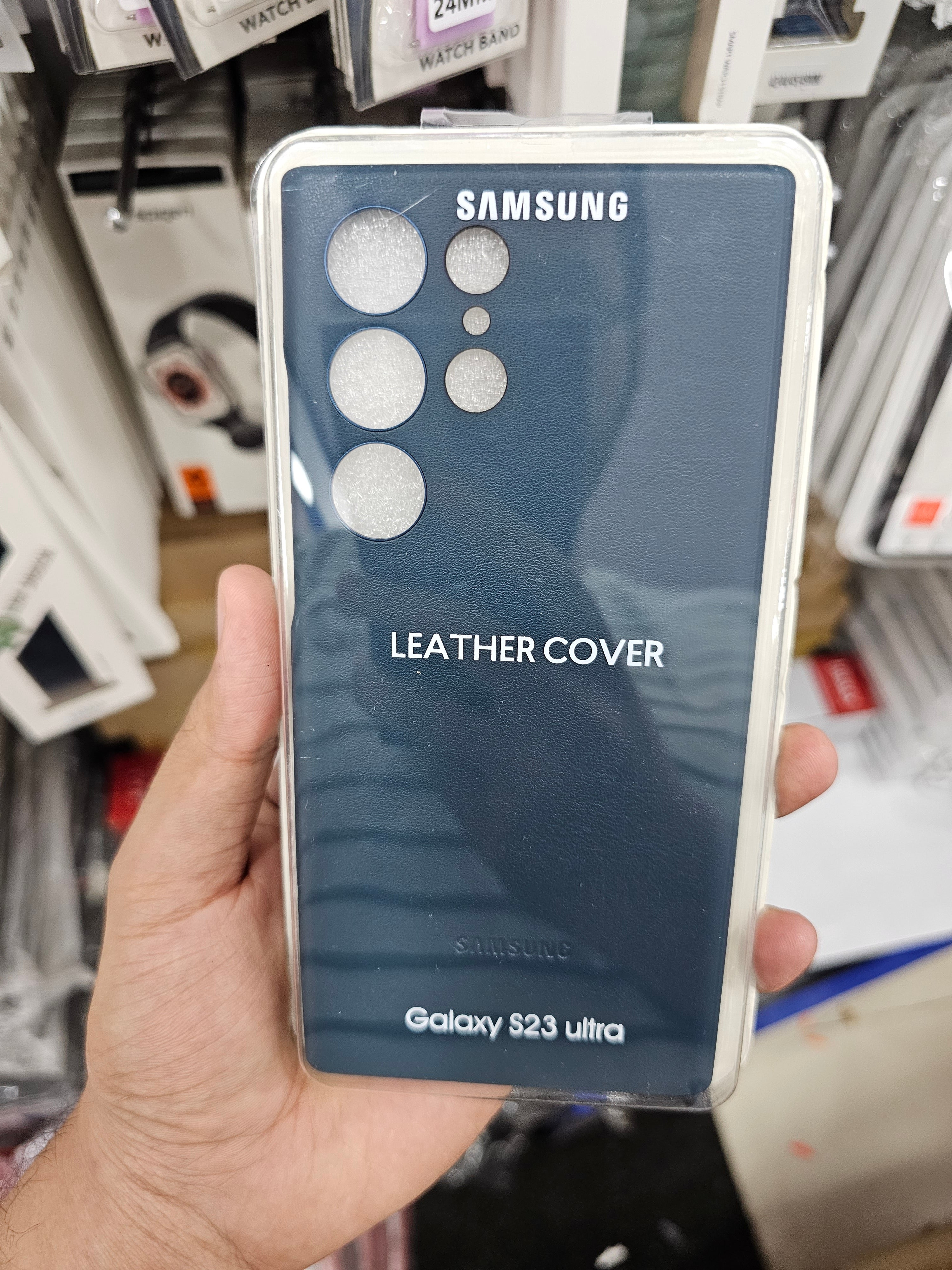 CFZ Premium Leather Case for Samsung Galaxy S23 Ultra, Galaxy S23 Plus, Galaxy S23 - Not compatible with Camera Lens Protectors