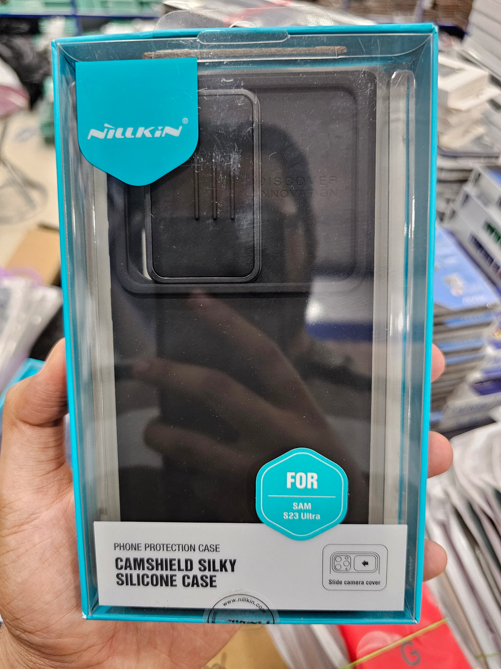 Nillkin Silky Silicone Camshield Case for Samsung Galaxy S23 Ultra