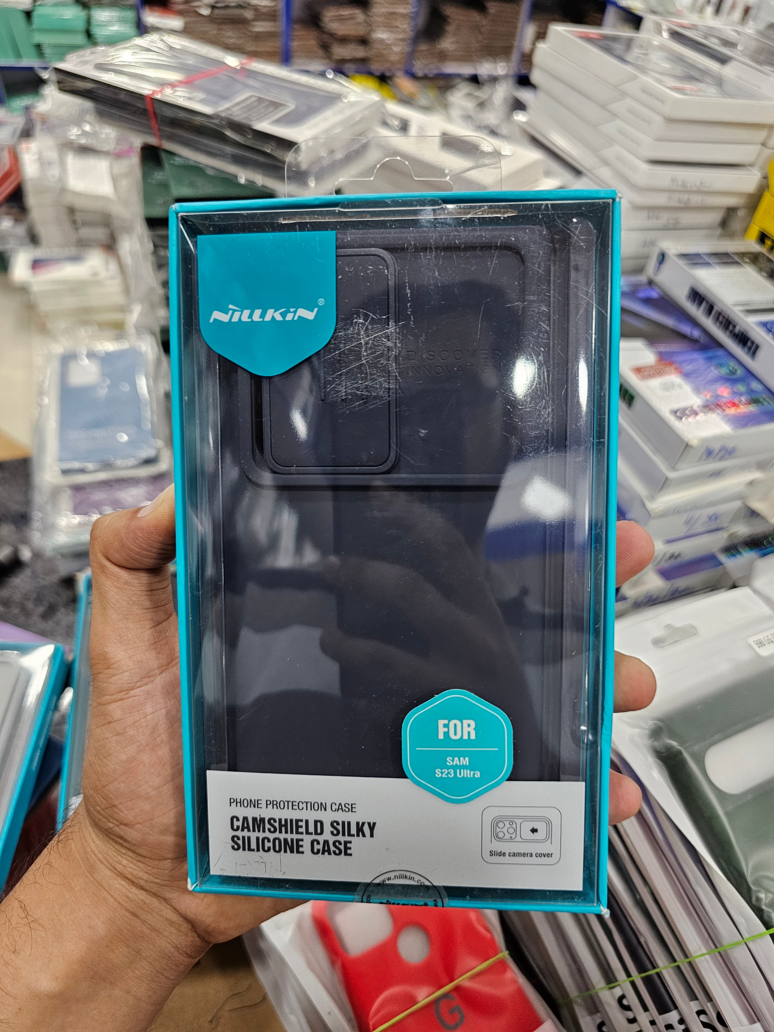 Nillkin Silky Silicone Camshield Case for Samsung Galaxy S23 Ultra