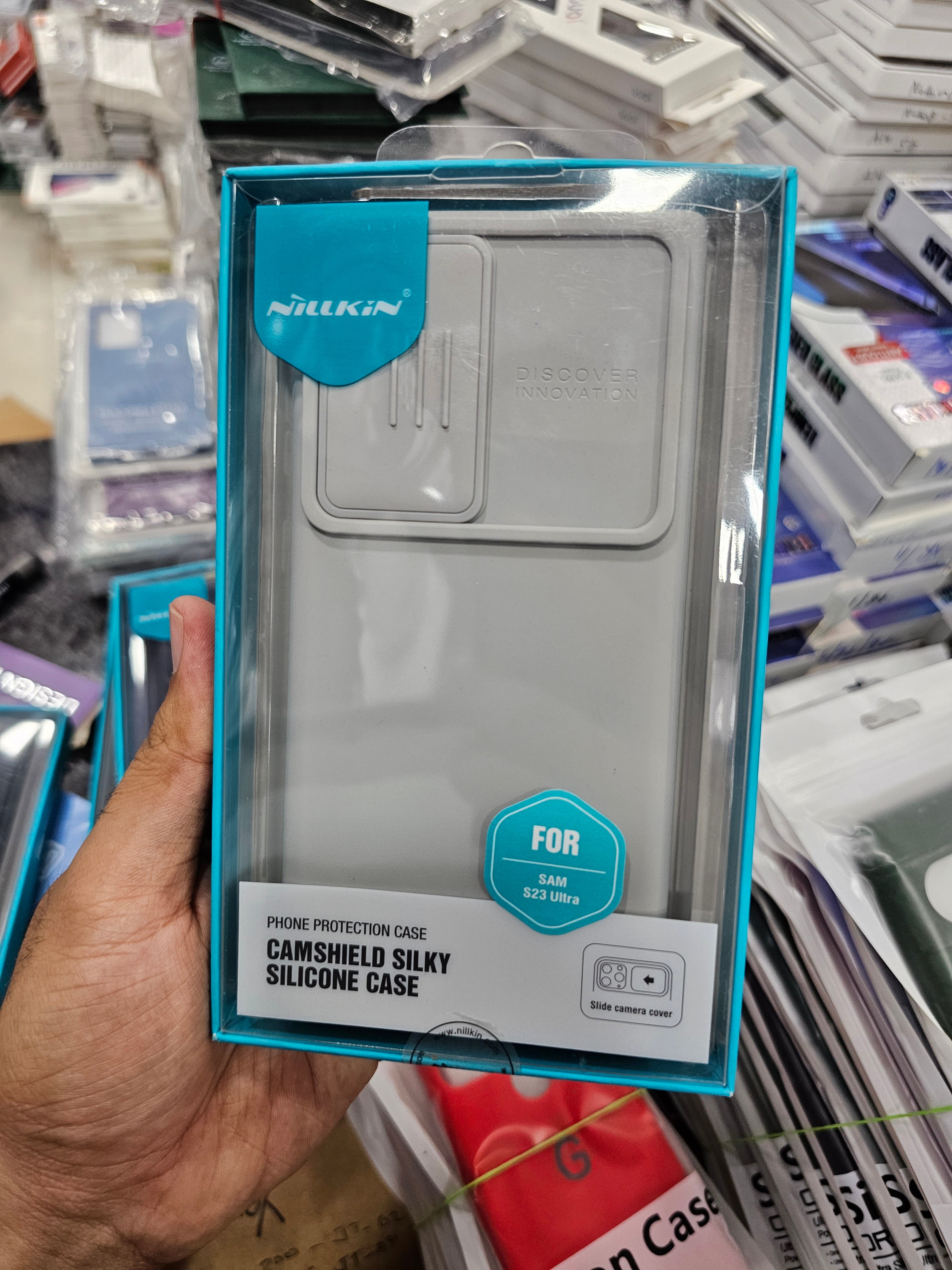 Nillkin Silky Silicone Camshield Case for Samsung Galaxy S23 Ultra