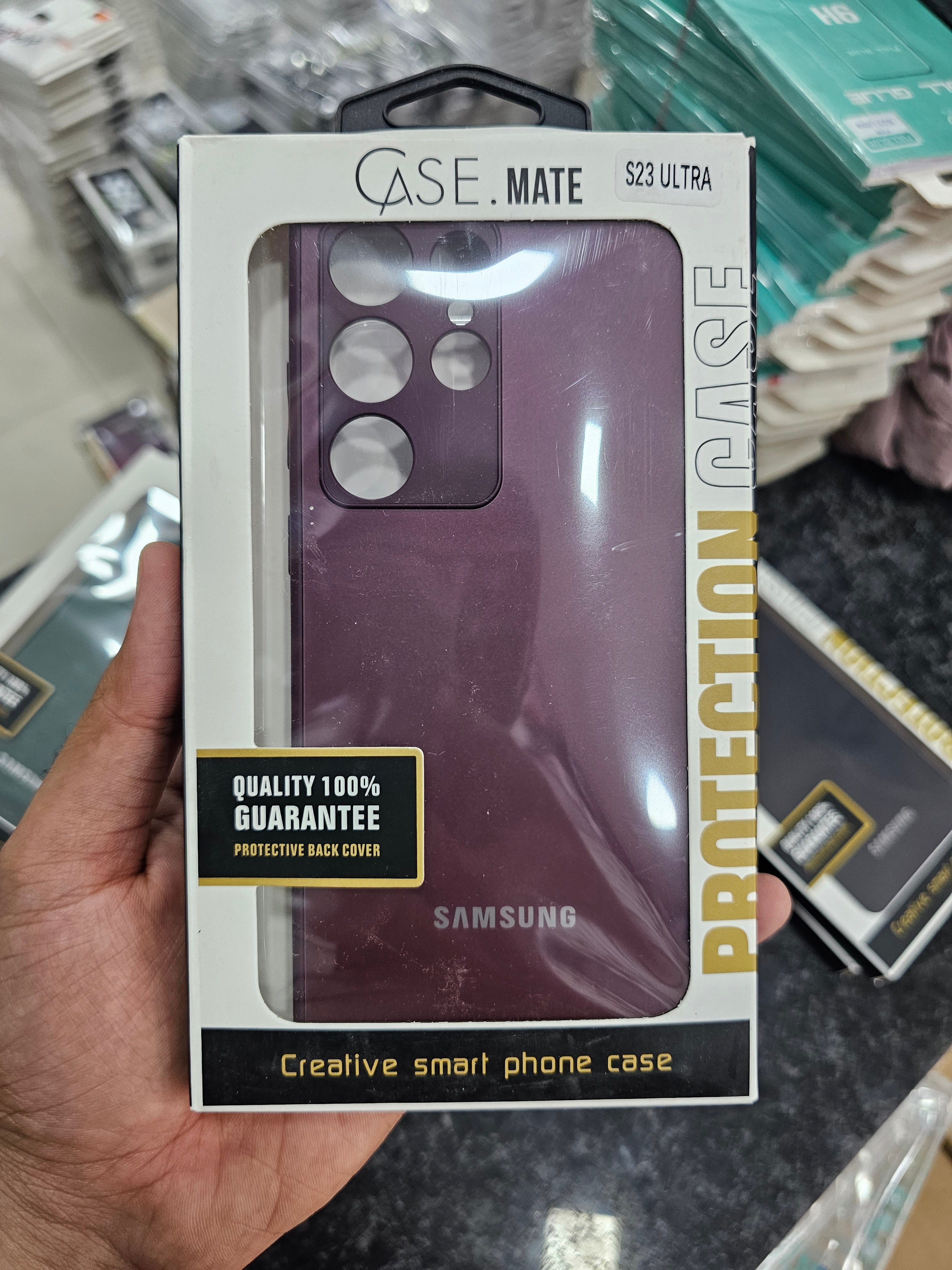 CFZ Matt glass Premium case for Samsung Galaxy S23 Ultra, Galaxy S23