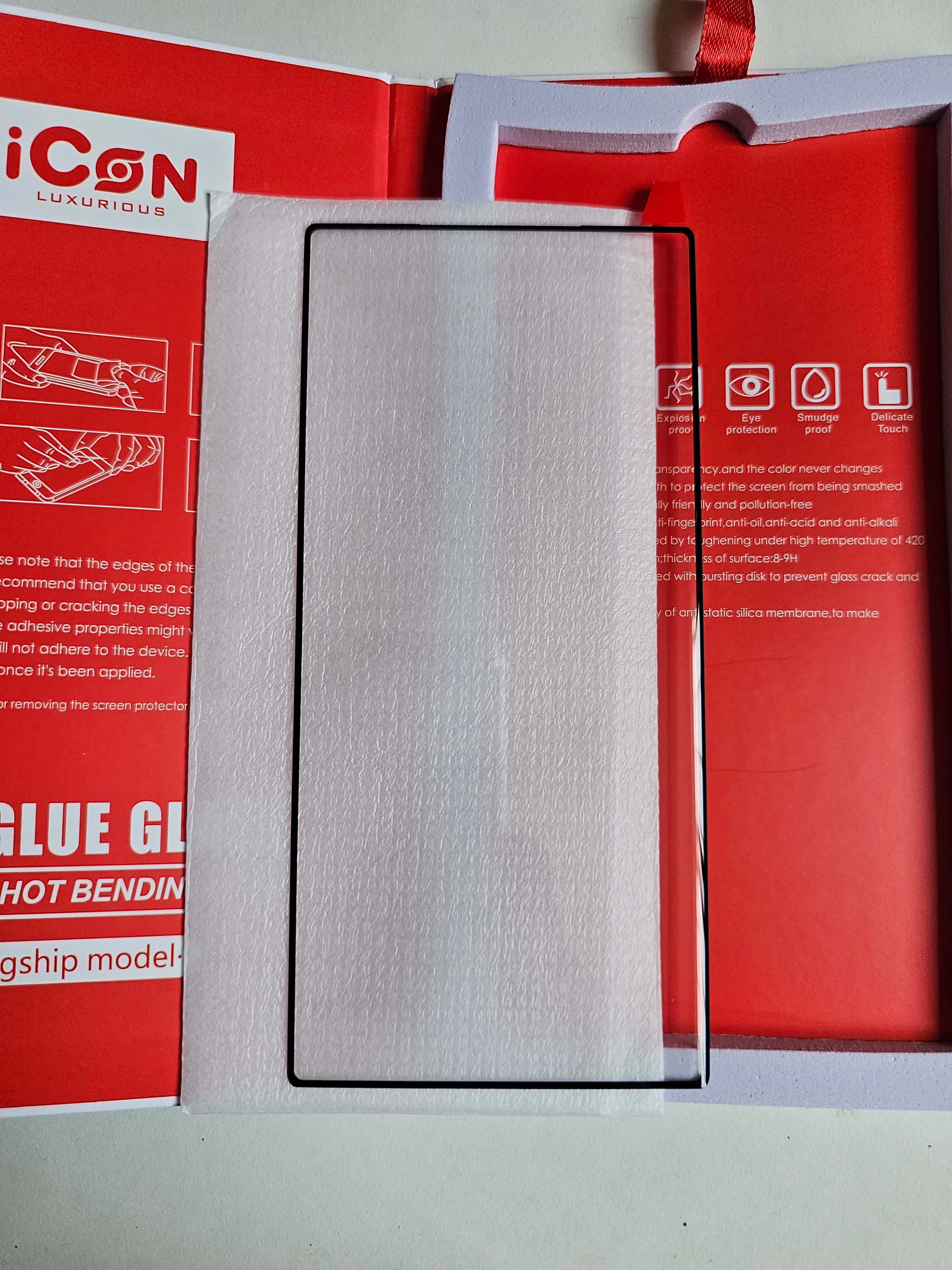 iCon Luxurious Premium Tempered Glass Screen Protector for Samsung Galaxy S23 Ultra