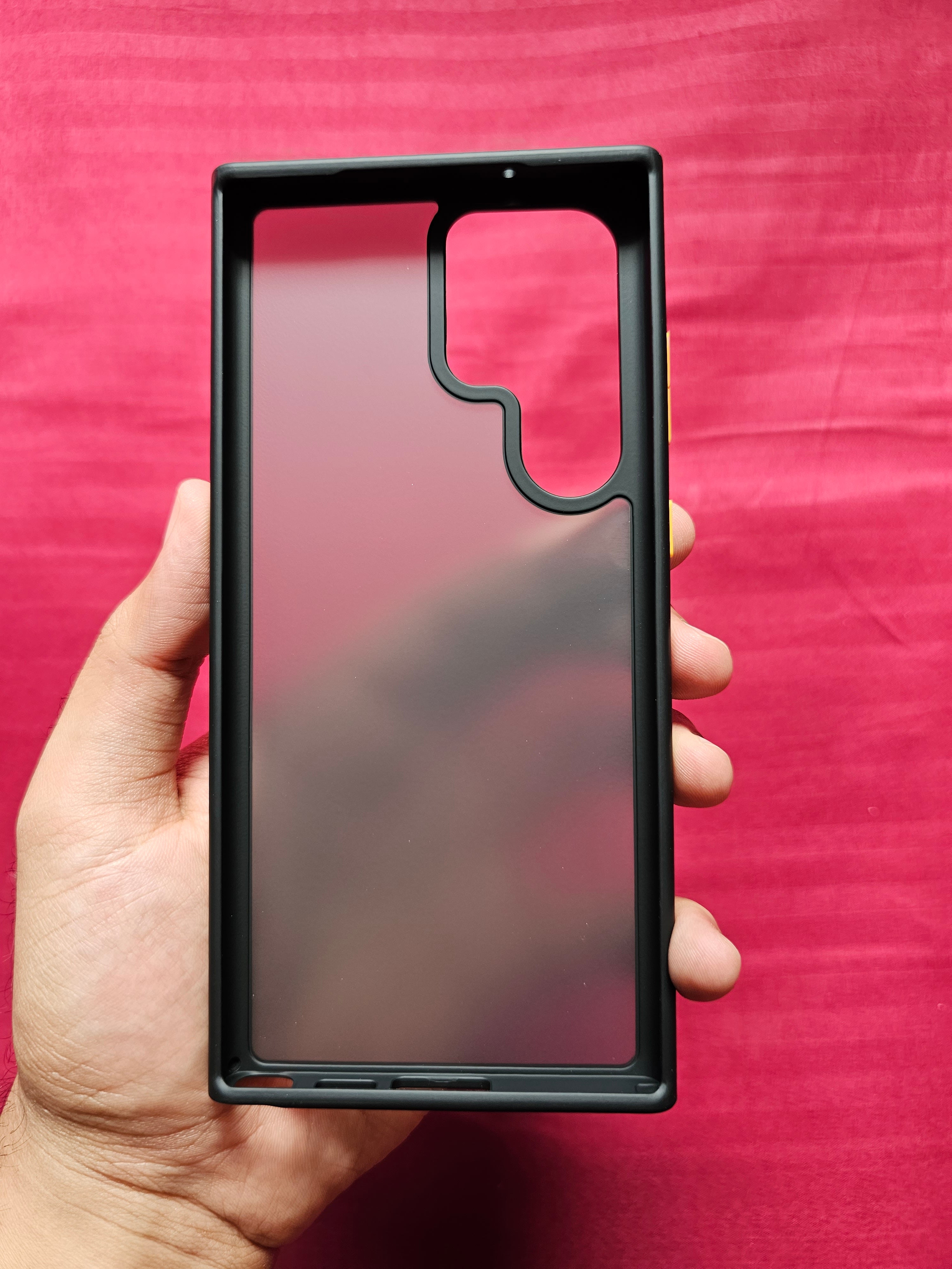 CFZ Premium Bumper Case Smoke Carbon Finish for Samsung Galaxy S23 Ultra