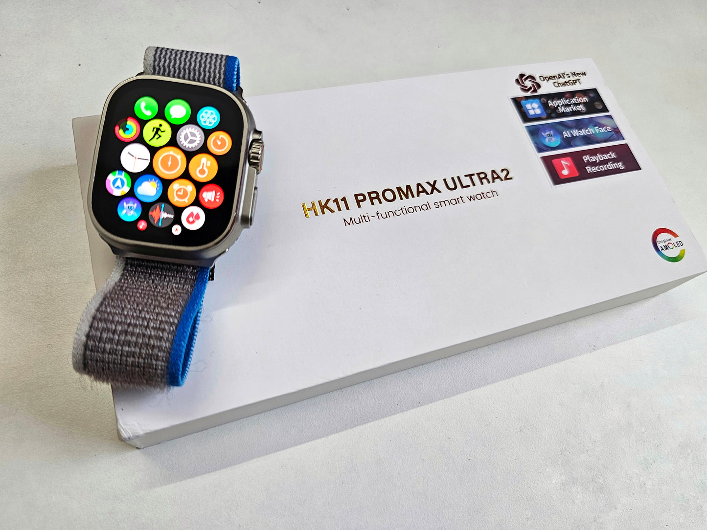 HK 11 Pro Max Ultra 2 with Amoled display and Chat-GPT