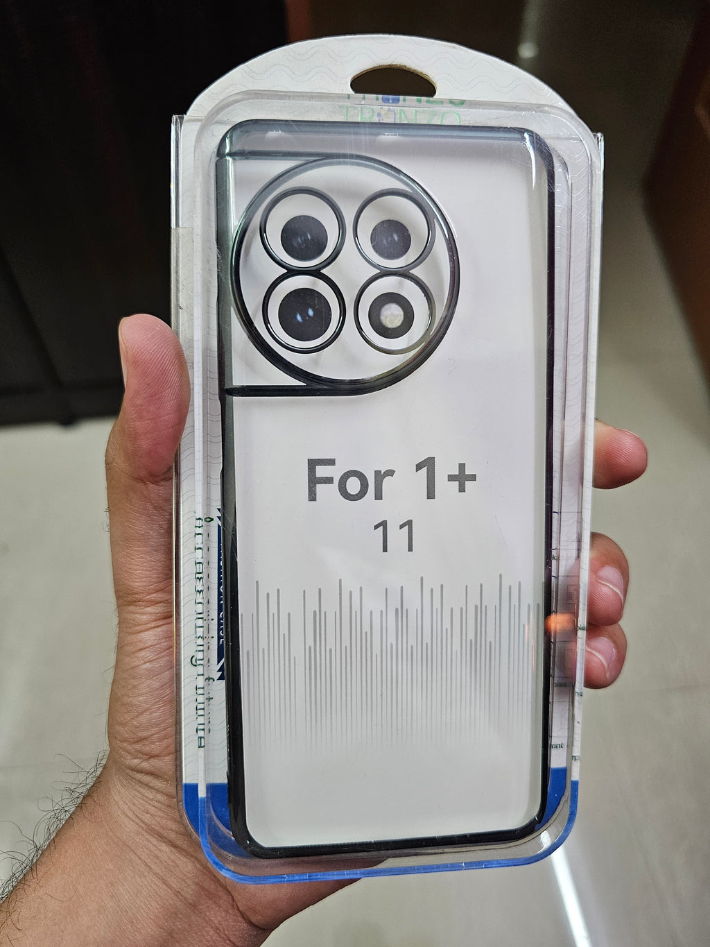 Trunzo Crystal Clear Hard Back Case with Electroplated sides for OnePlus 11 & OnePlus 11R