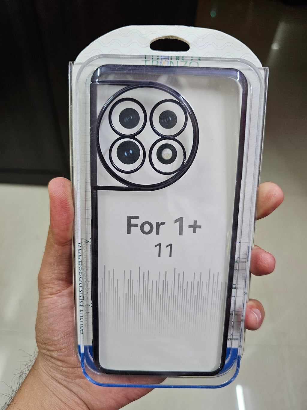 Trunzo Crystal Clear Hard Back Case with Electroplated sides for OnePlus 11 & OnePlus 11R