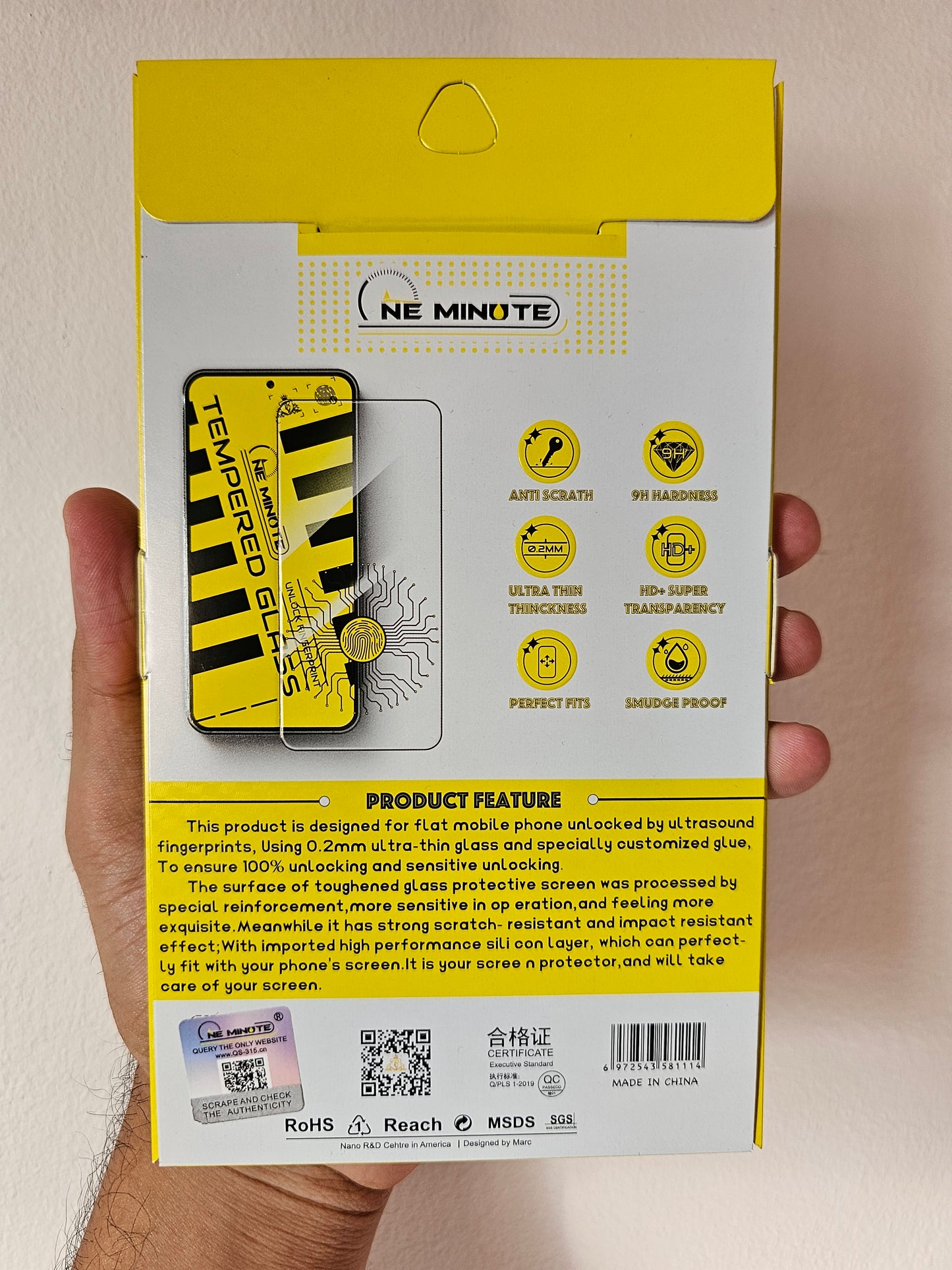 CFZ one minute premium tempered glass screen protector for Samsung Galaxy S24 Ultra with fingerprint working - Best tempered glass screen protector for S24 Ultra