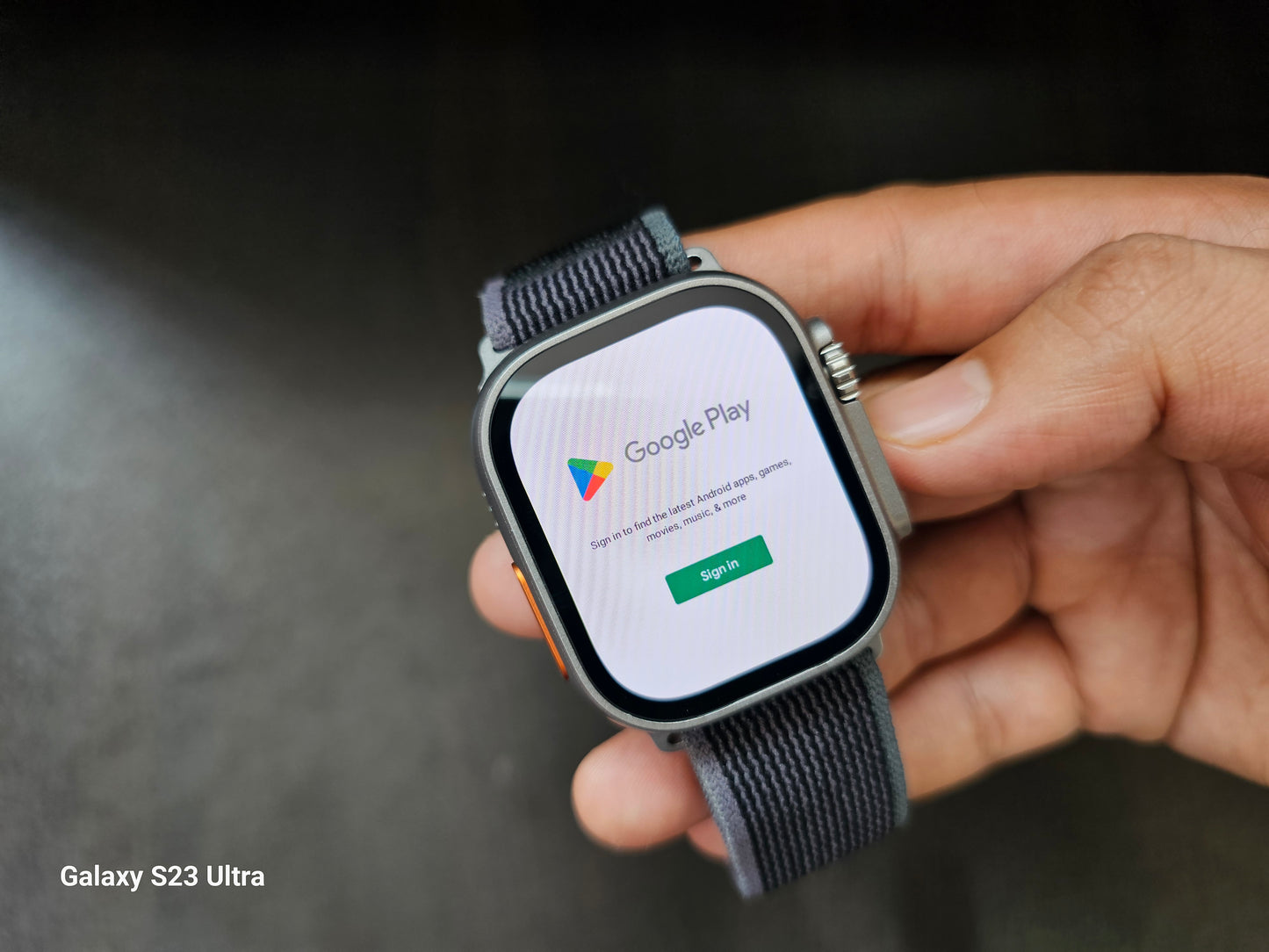 HK Ultra One Simcard Smartwatch with Amoled Display, GPS, Playstore and more