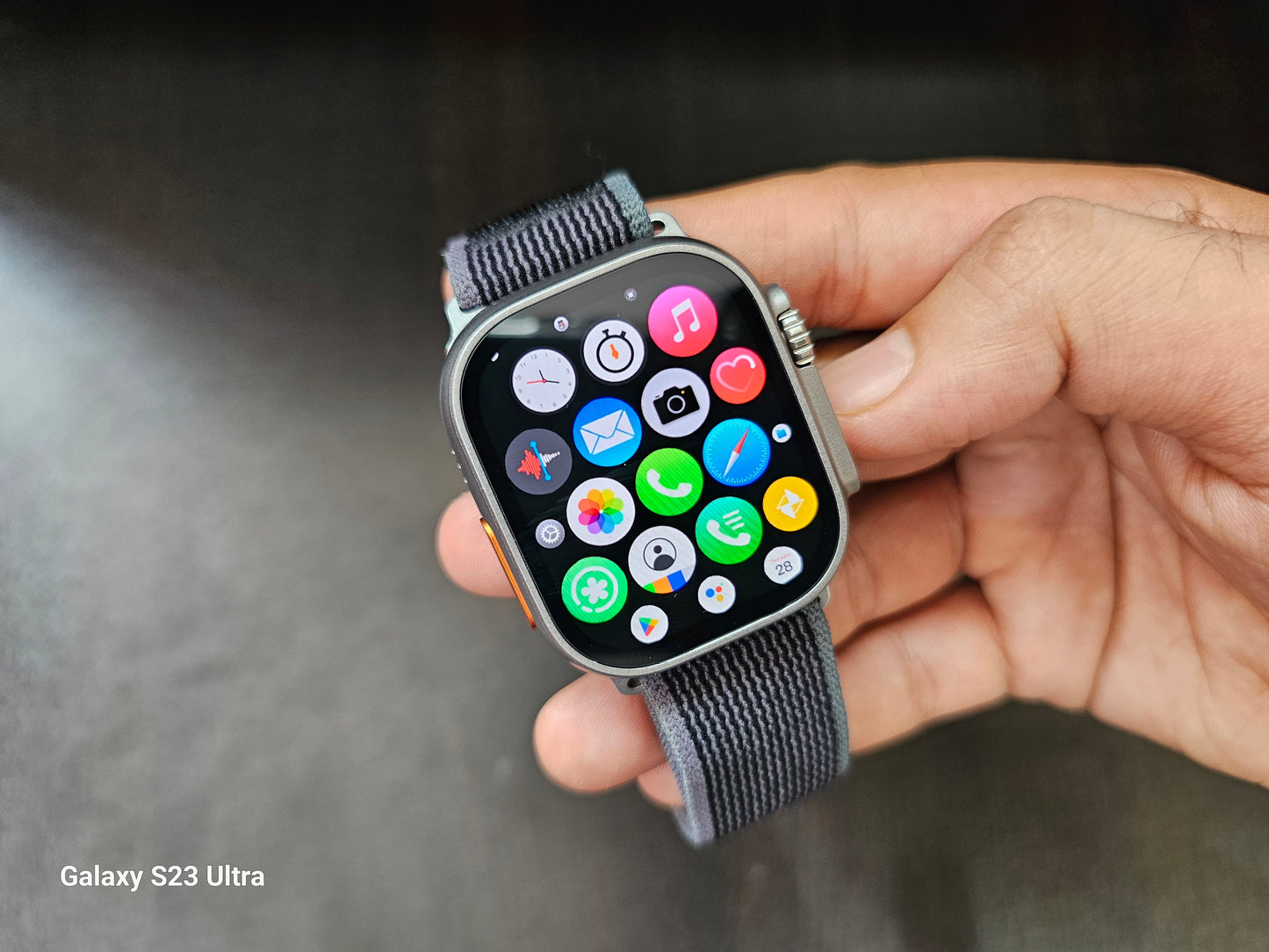 HK Ultra One Simcard Smartwatch with Amoled Display, GPS, Playstore and more