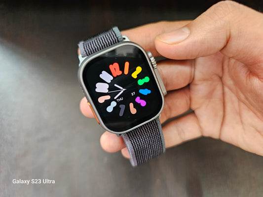 HK Ultra One Simcard Smartwatch with Amoled Display, GPS, Playstore and more
