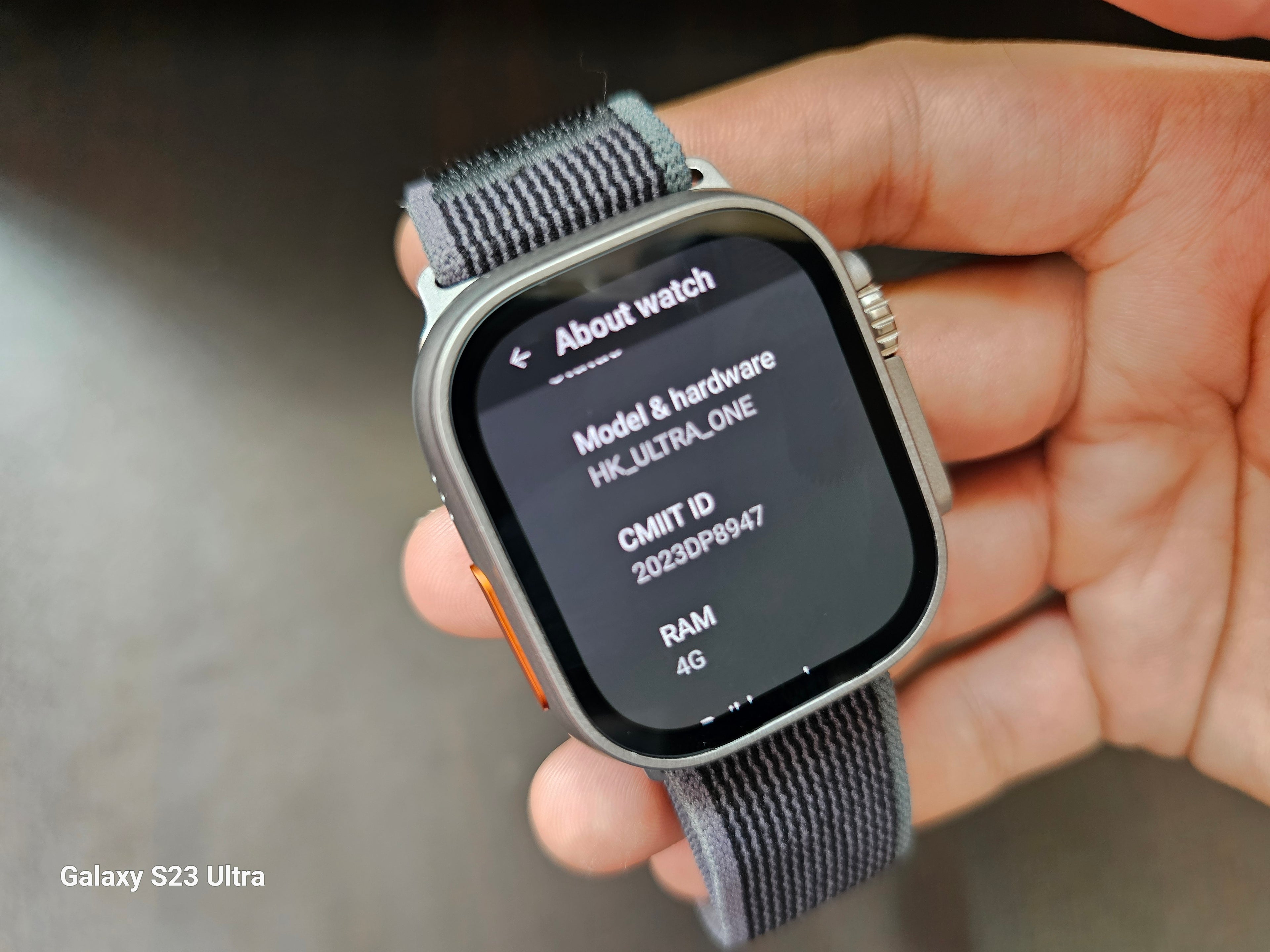 HK Ultra One Simcard Smartwatch with Amoled Display, GPS, Playstore and more