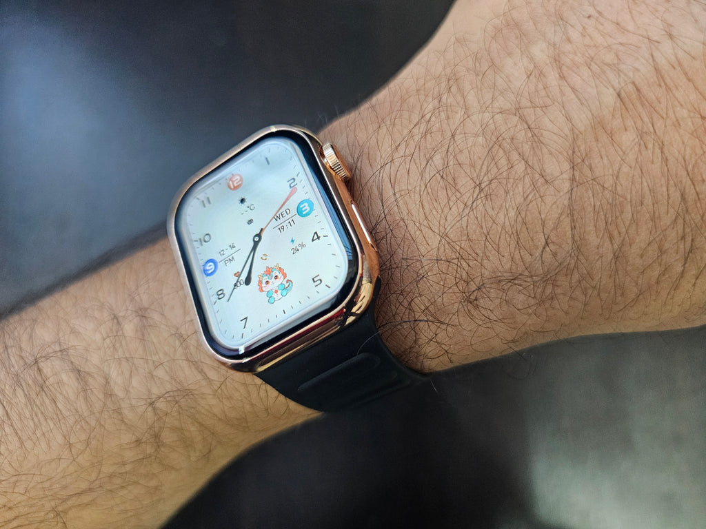 HK 9 Mini Plus Amoled Display smartwatch with 41mm dial, Chat-gpt