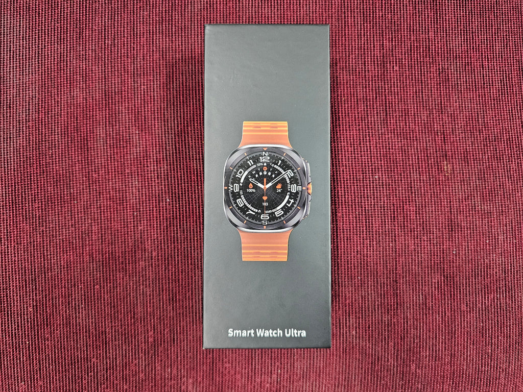 Smartwatch Ultra - Samsung Watch Ultra Inspired Smartwatch with Amoled display, Metal Finish, Customizable watch faces