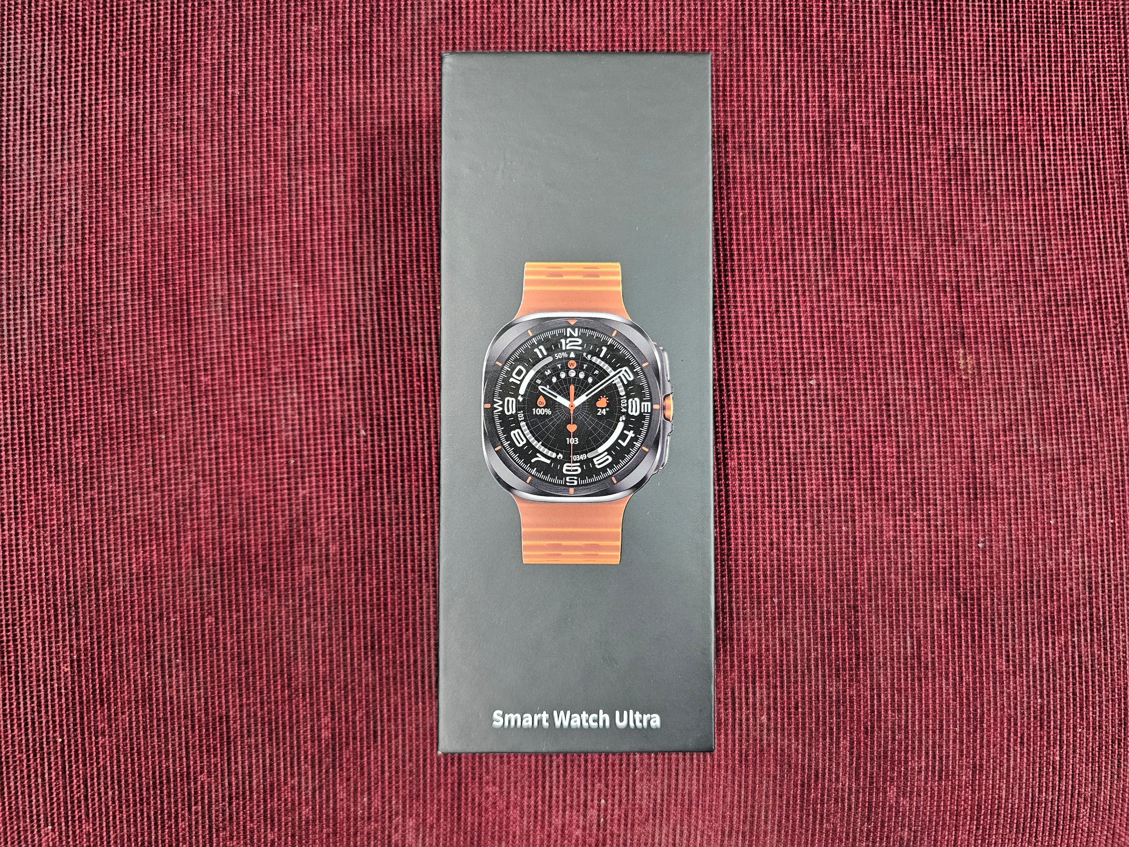 Smartwatch Ultra - Samsung Watch Ultra Inspired Smartwatch with Amoled display, Metal Finish, Customizable watch faces