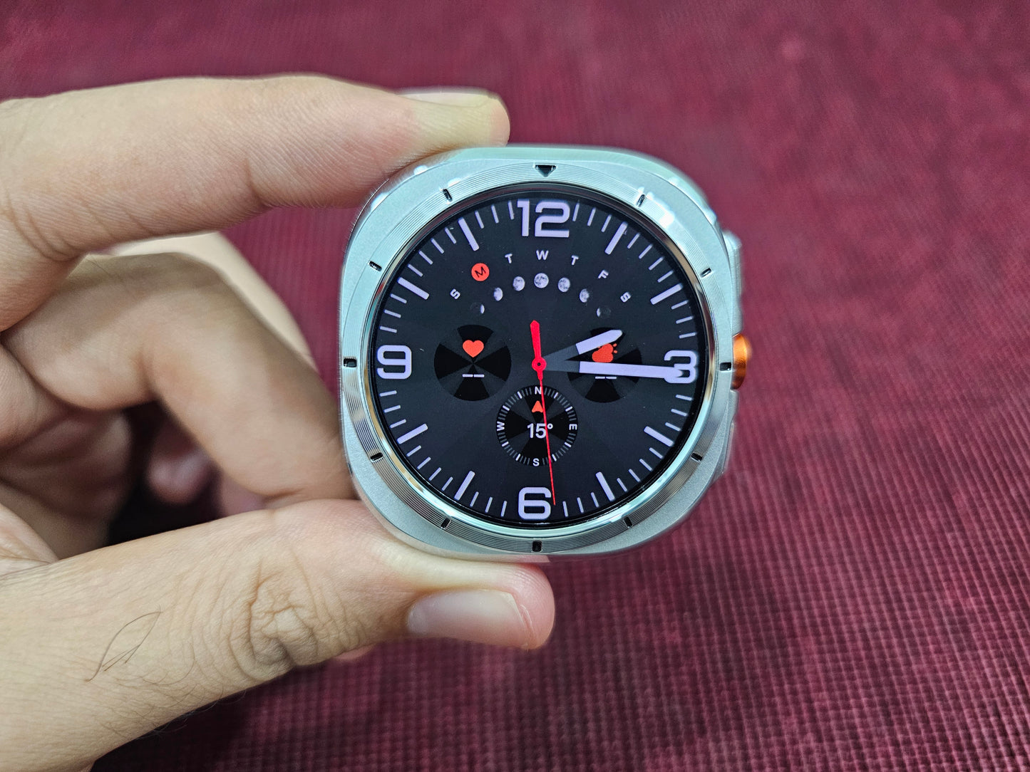 Smartwatch Ultra - Samsung Watch Ultra Inspired Smartwatch with Amoled display, Metal Finish, Customizable watch faces