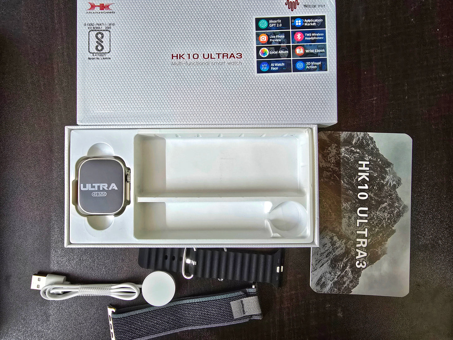 HK 10 Ultra 3 with Amoled display, Titanium like metal finish, Chat-GPT, Gravity sensor