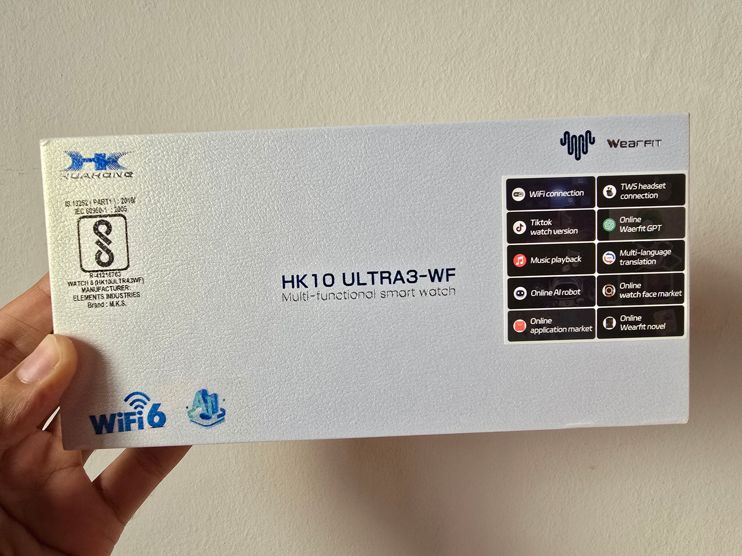 HK 10 Ultra 3 Wifi Smartwatch with Amoled display, Wifi 6, Bluetooth, Chat-GPT! Best Apple Watch Ultra 2 Clone