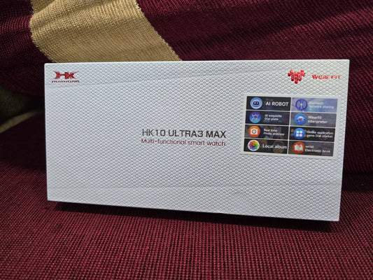 HK 10 Ultra 3 Max with Amoled display, Chat-GPT! Apple watch ultra 2 clone with AI