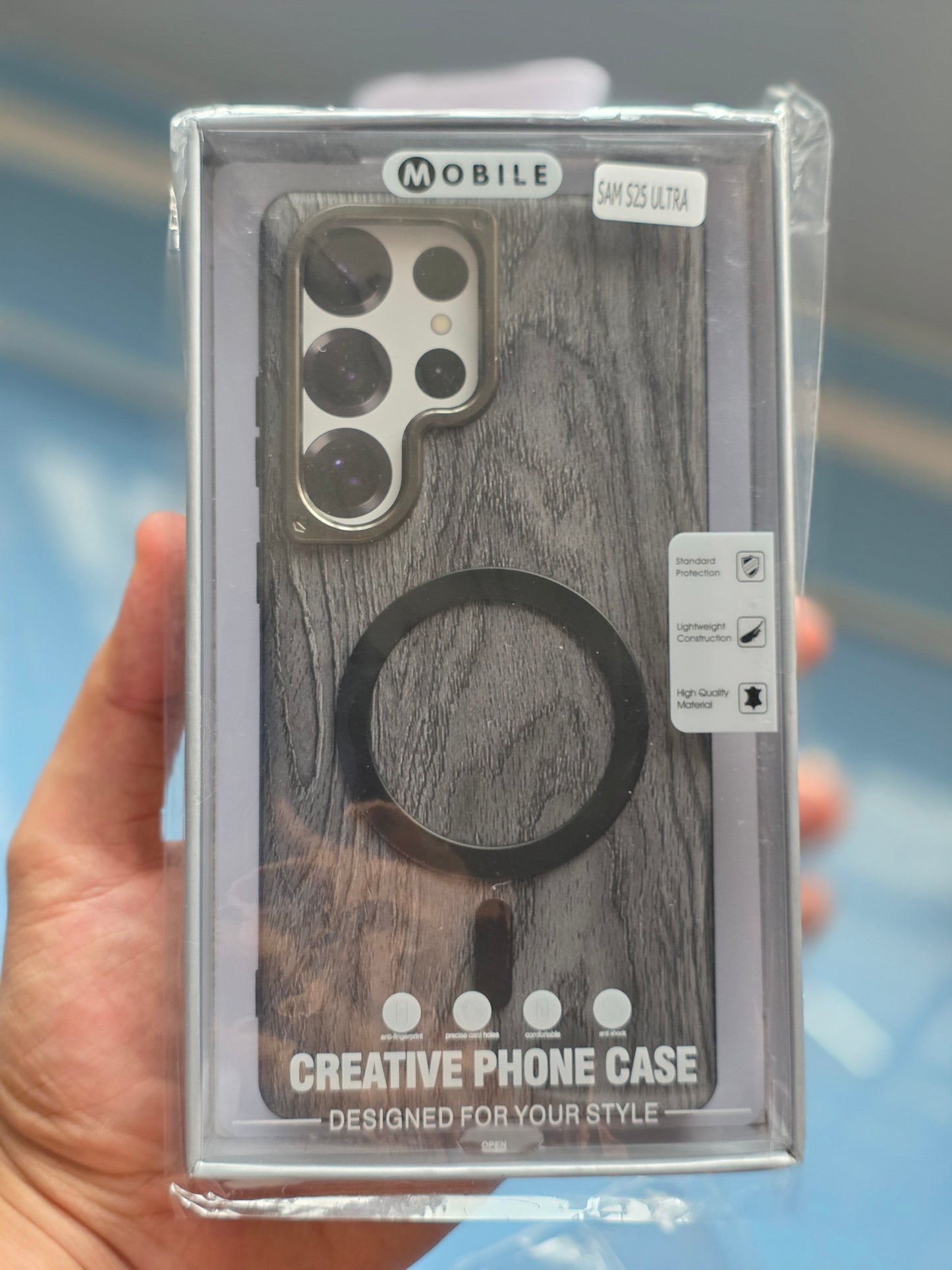 Wooden Texture Premium Design Back Case for Samsung Galaxy S25 Ultra