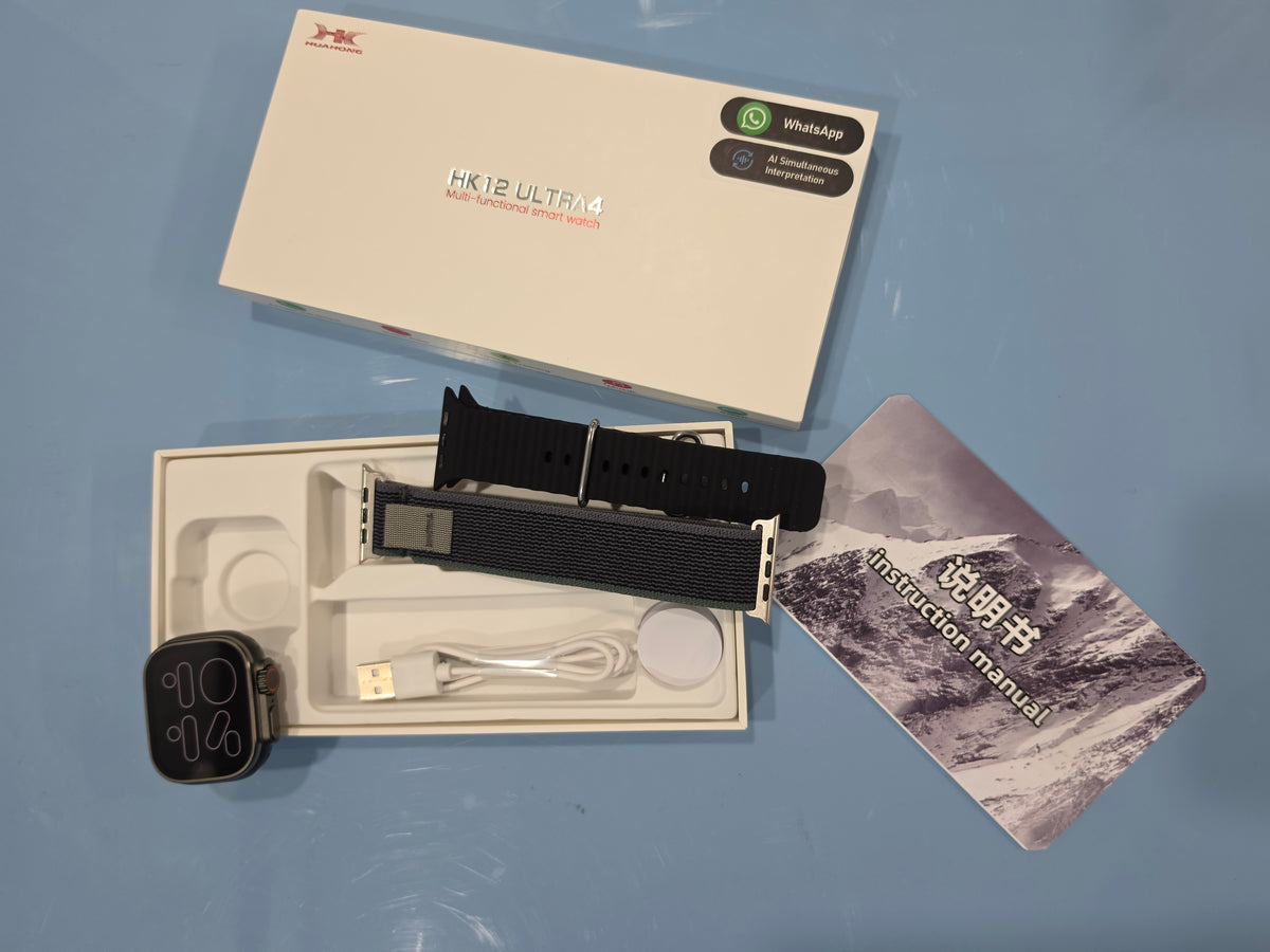 HK 12 Ultra 4 smartwatch with advance AI features, Amoled display