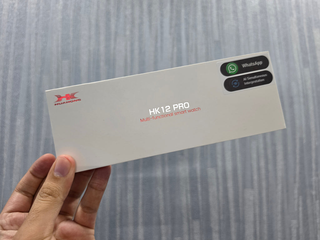 HK 12 Pro Smartwatch with advance AI features, Amoled display, Gesture control