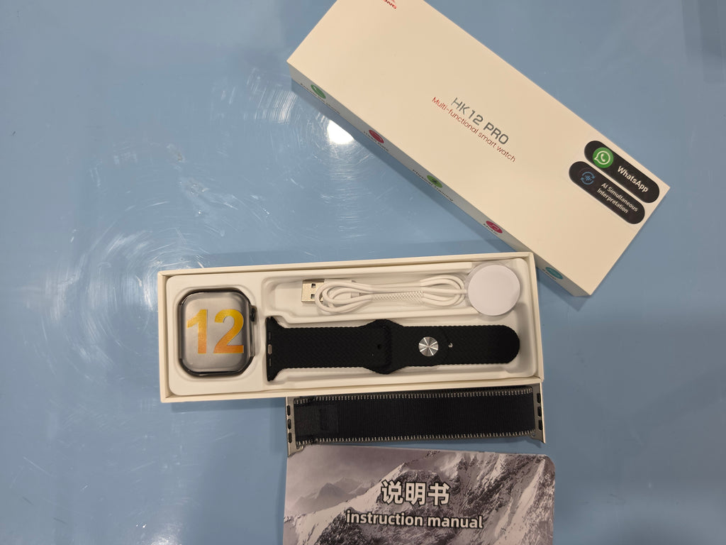 HK 12 Pro Smartwatch with advance AI features, Amoled display, Gesture control