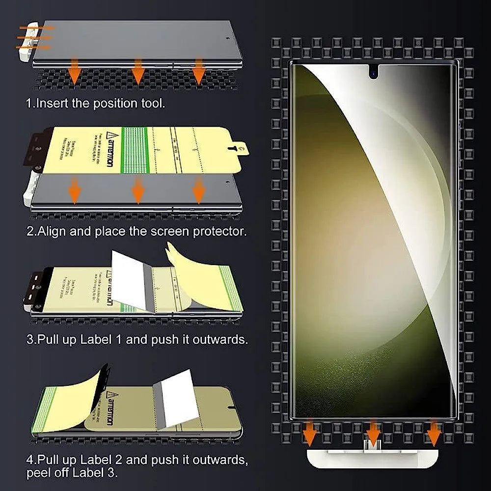 Samsung Galaxy S23 Ultra and Galaxy S24 Ultra Premium 360° Protection Film for Back and Sides