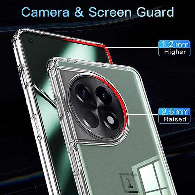 Crystal Clear hard back Case for OnePlus 11 and OnePlus 11R