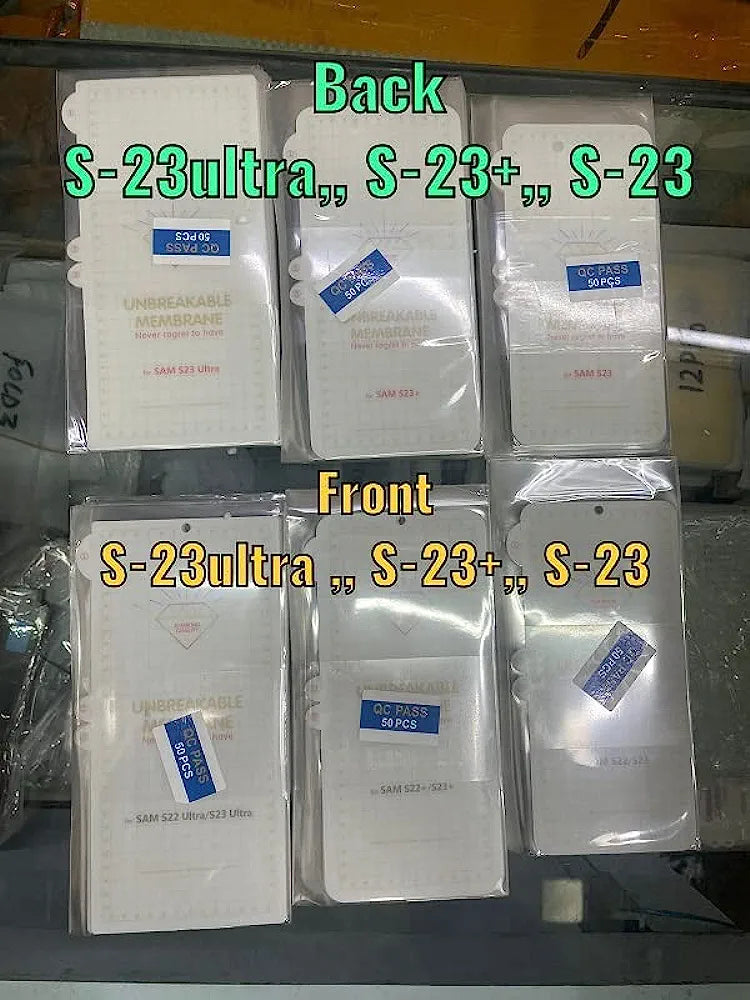 Samsung Galaxy S23 Ultra and Galaxy S24 Ultra Premium 360° Protection Film for Back and Sides