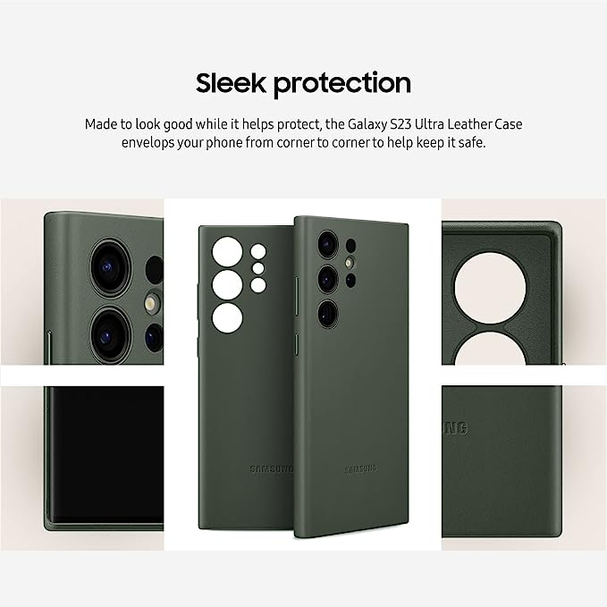 CFZ Premium Leather Case for Samsung Galaxy S23 Ultra, Galaxy S23 Plus, Galaxy S23 - Not compatible with Camera Lens Protectors