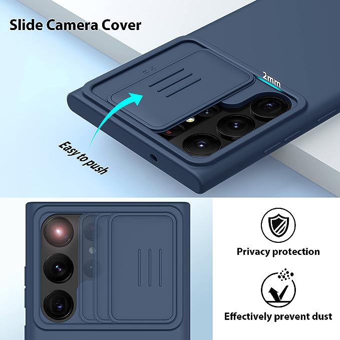 Nillkin Silky Silicone Camshield Case for Samsung Galaxy S23 Ultra