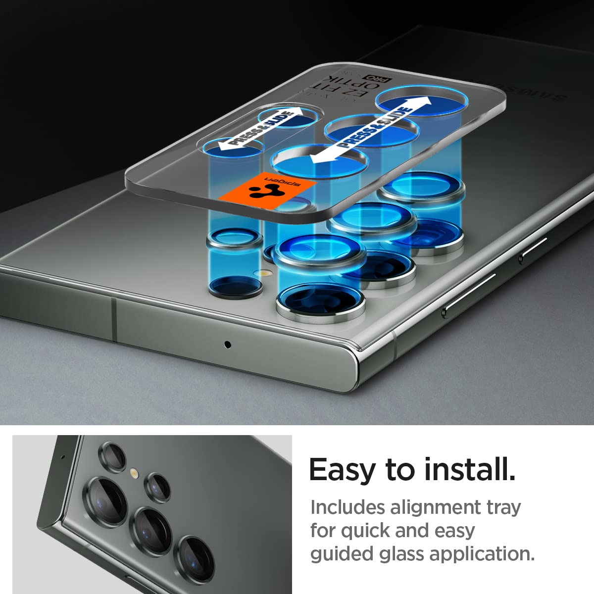 Samsung Galaxy S23 Ultra Camera Protector Ring (Green, Black, Lavender, Cream, Red, Blue)