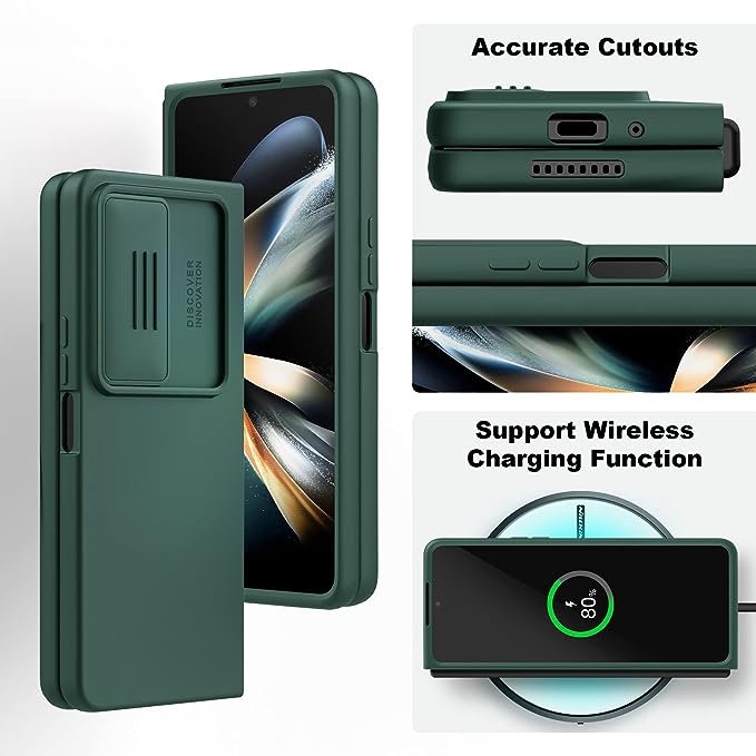 Nillkin Camshield Silky Silicone Case for Samsung Galaxy Z Fold 3, Galaxy Z Fold 4 & Galaxy Z Fold 5