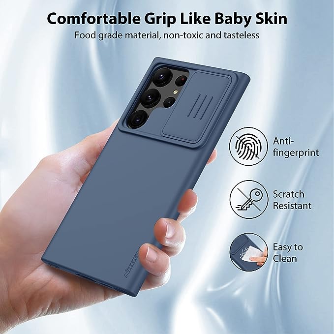 Nillkin Silky Silicone Camshield Case for Samsung Galaxy S23 Ultra