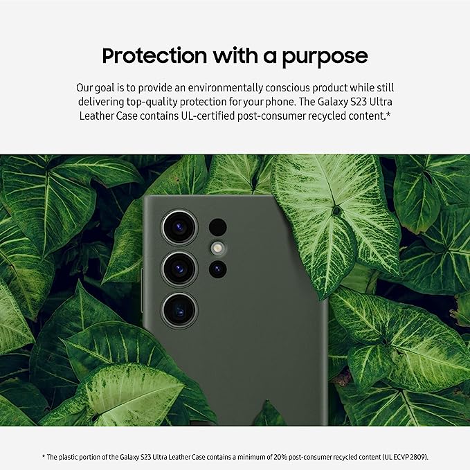 CFZ Premium Leather Case for Samsung Galaxy S23 Ultra, Galaxy S23 Plus, Galaxy S23 - Not compatible with Camera Lens Protectors